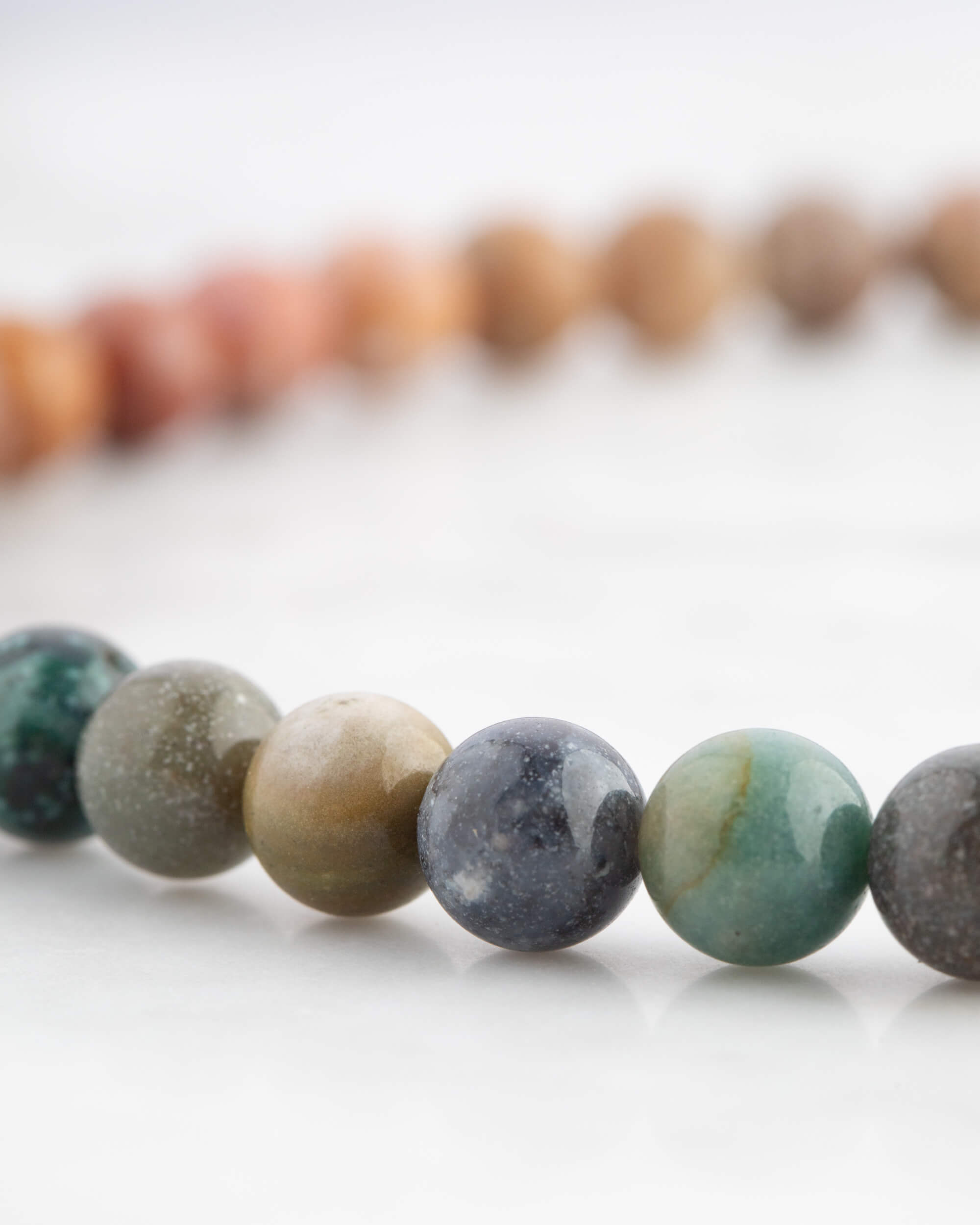 Codificador de Mano Jaspe Oceánico 34 cm - Arraigo y Calma (Agesta)