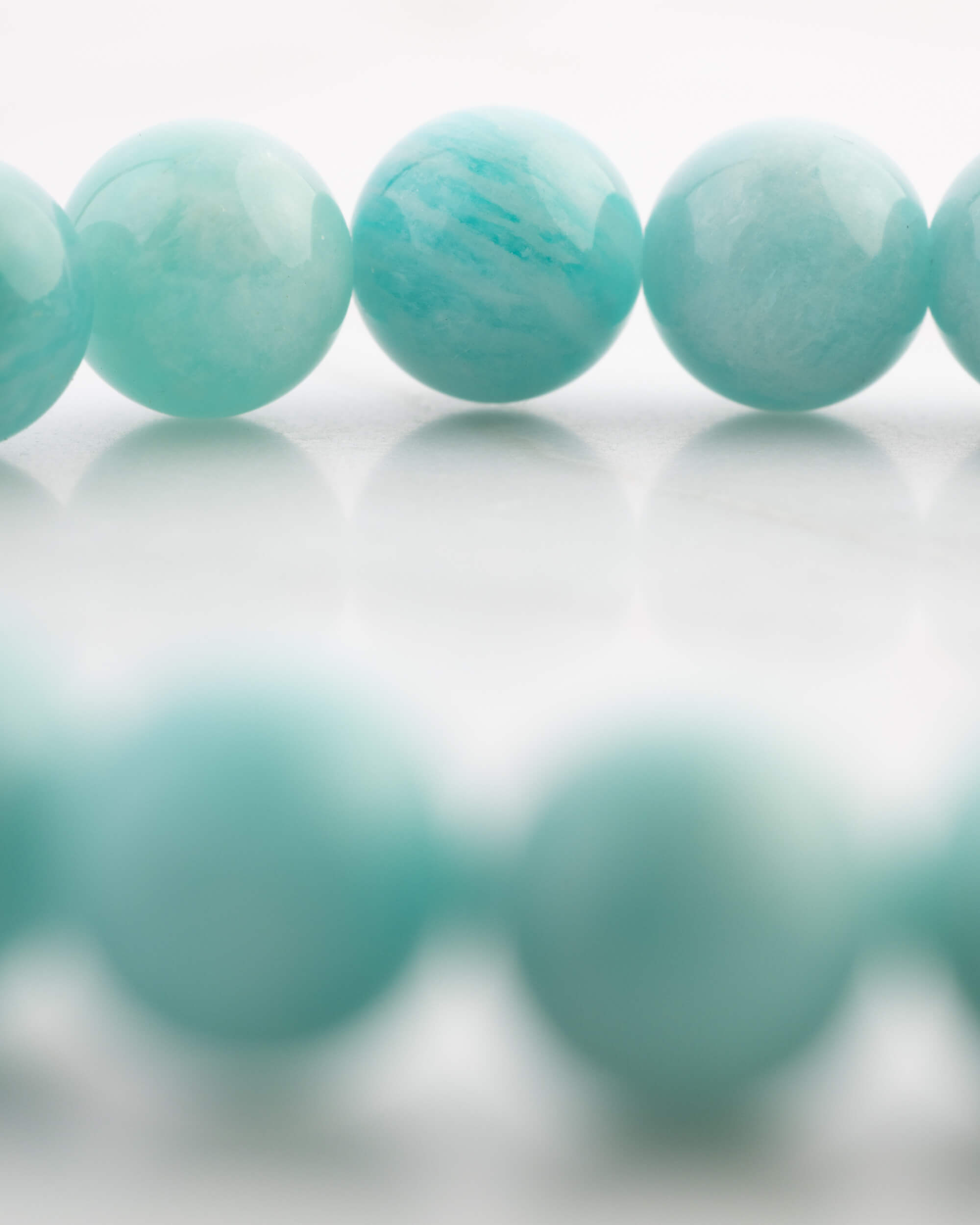 Pulsera de Amazonita Aqua 8 mm - Comunicación Honesta