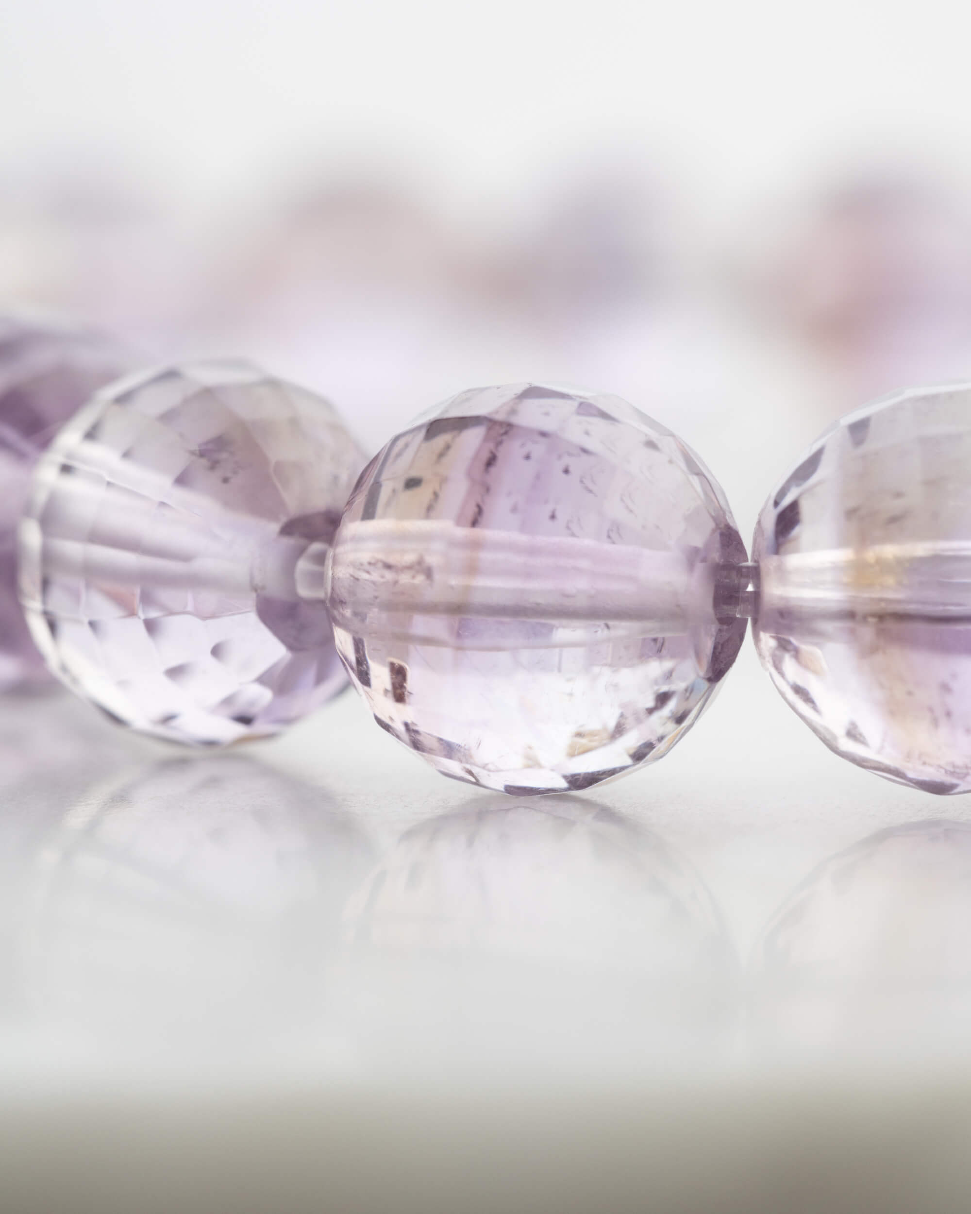 Pulsera de Amatista Facetada 8 mm - Visión Intuitiva