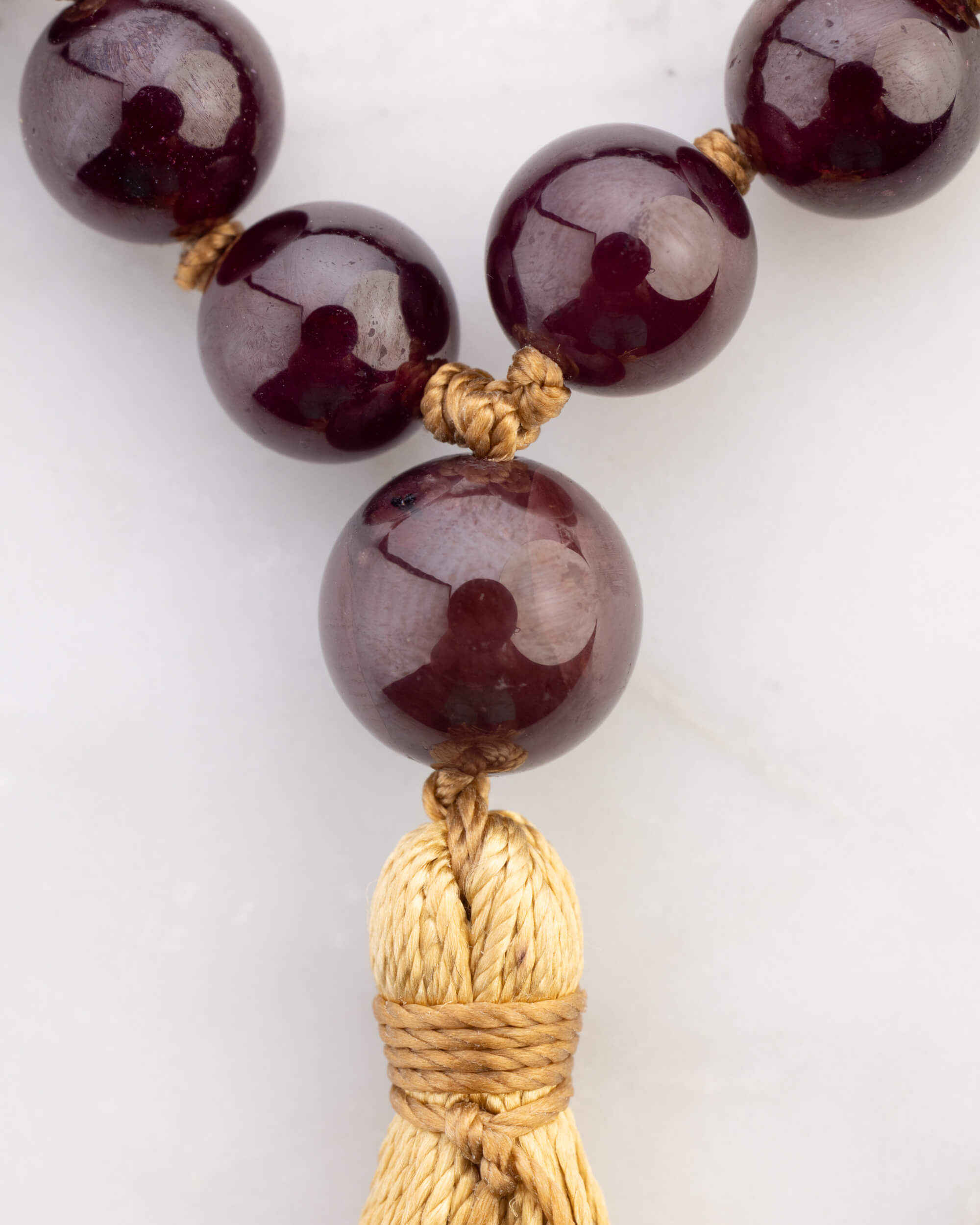 Japa Mala de Granate Estrella (7.5 mm)