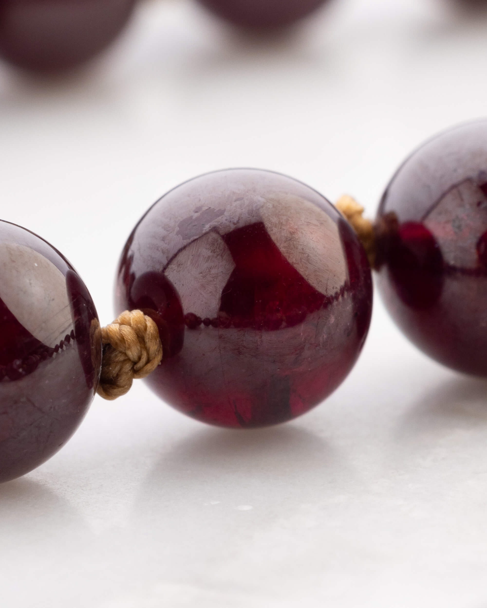 Japa Mala de Granate Estrella (7.5 mm)