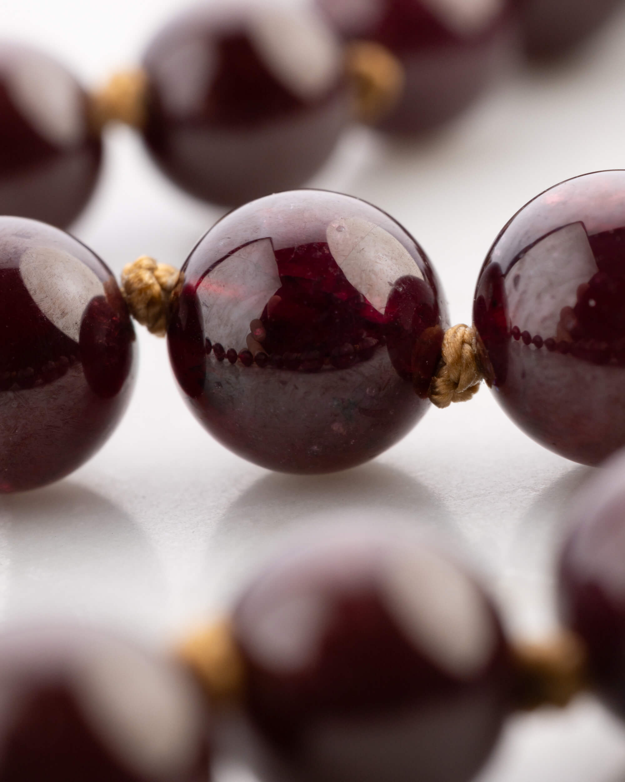 Japa Mala de Granate Estrella (7.5 mm)