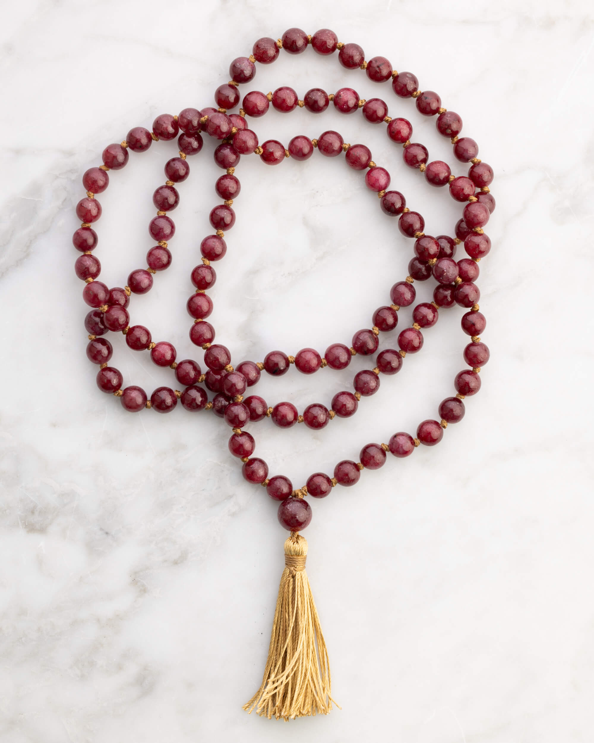 Japa Mala de Rubí (8 mm)