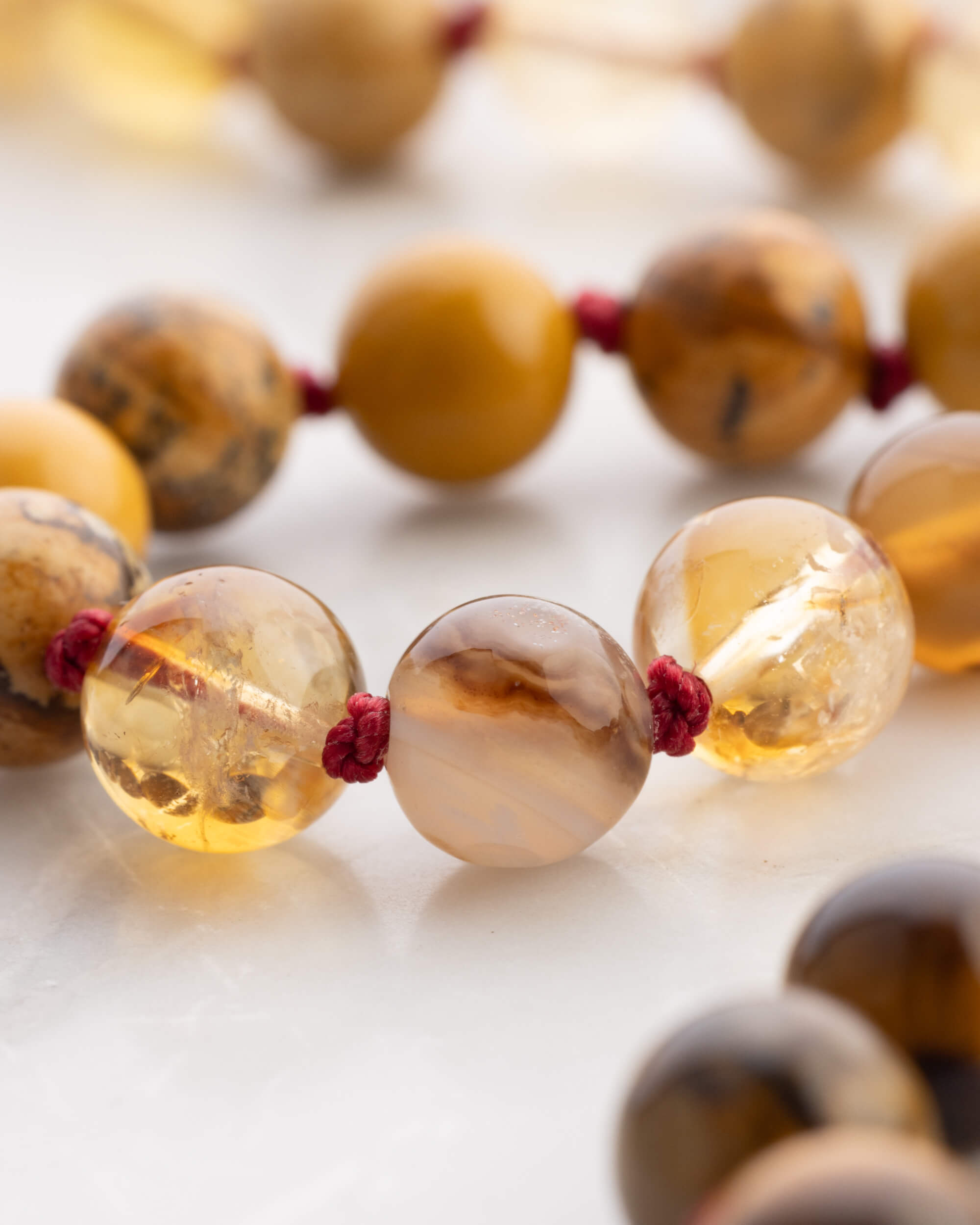 Japa Mala "Fuego" 108 Cuentas - Vitalidad y Acción Transformadora