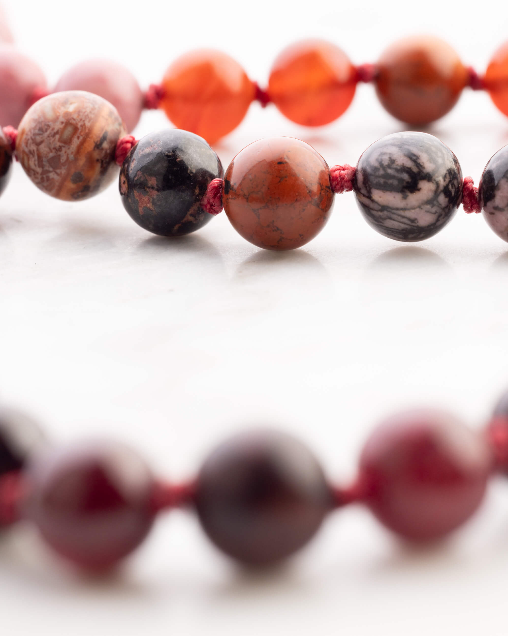 Japa Mala "Fuego" 108 Cuentas - Vitalidad y Acción Transformadora