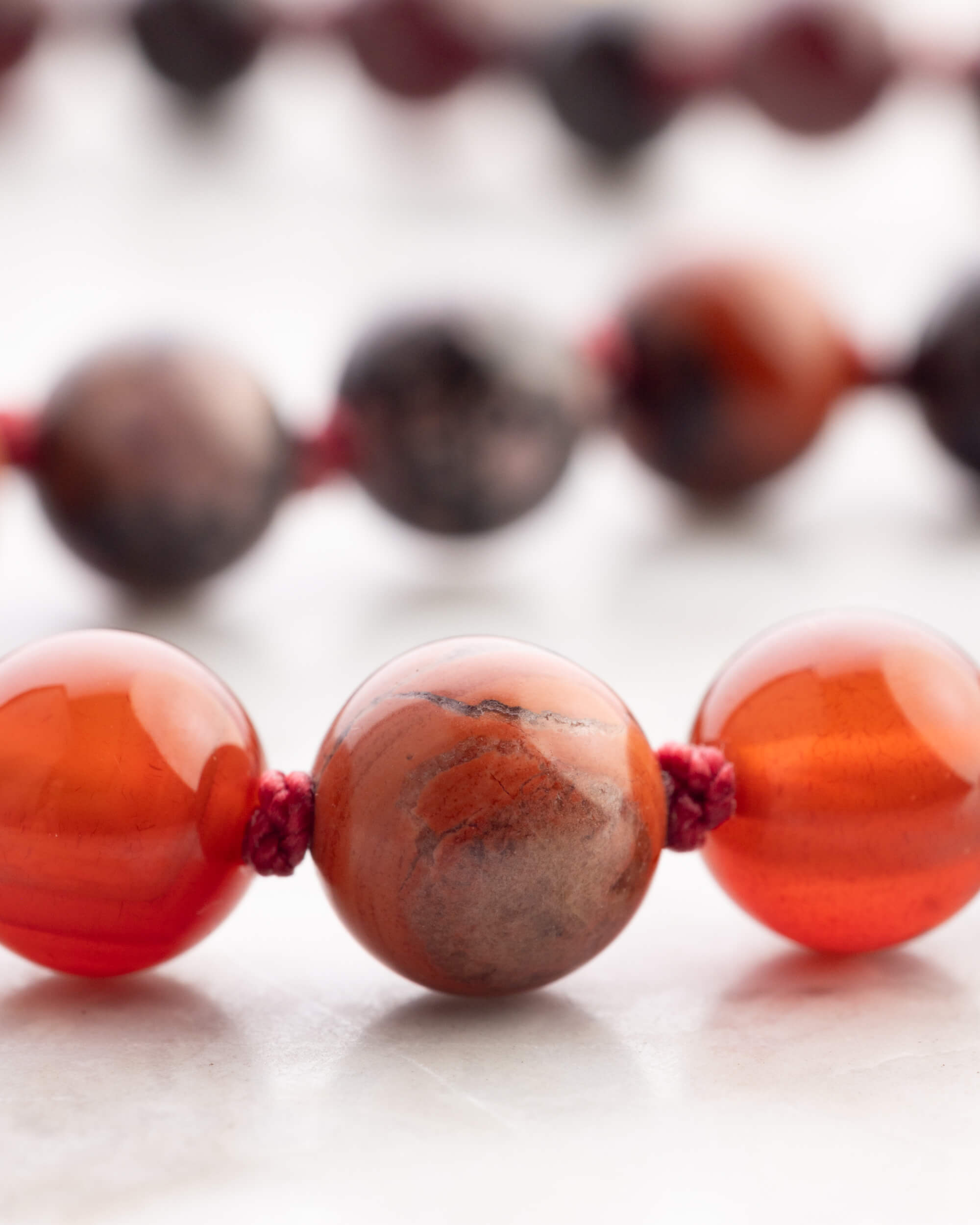 Japa Mala "Fuego" 108 Cuentas - Vitalidad y Acción Transformadora