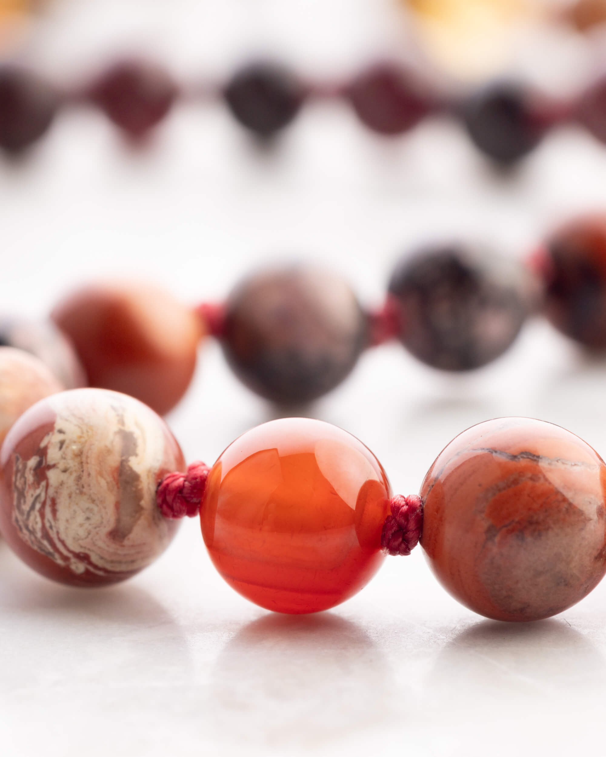 Japa Mala "Fuego" 108 Cuentas - Vitalidad y Acción Transformadora