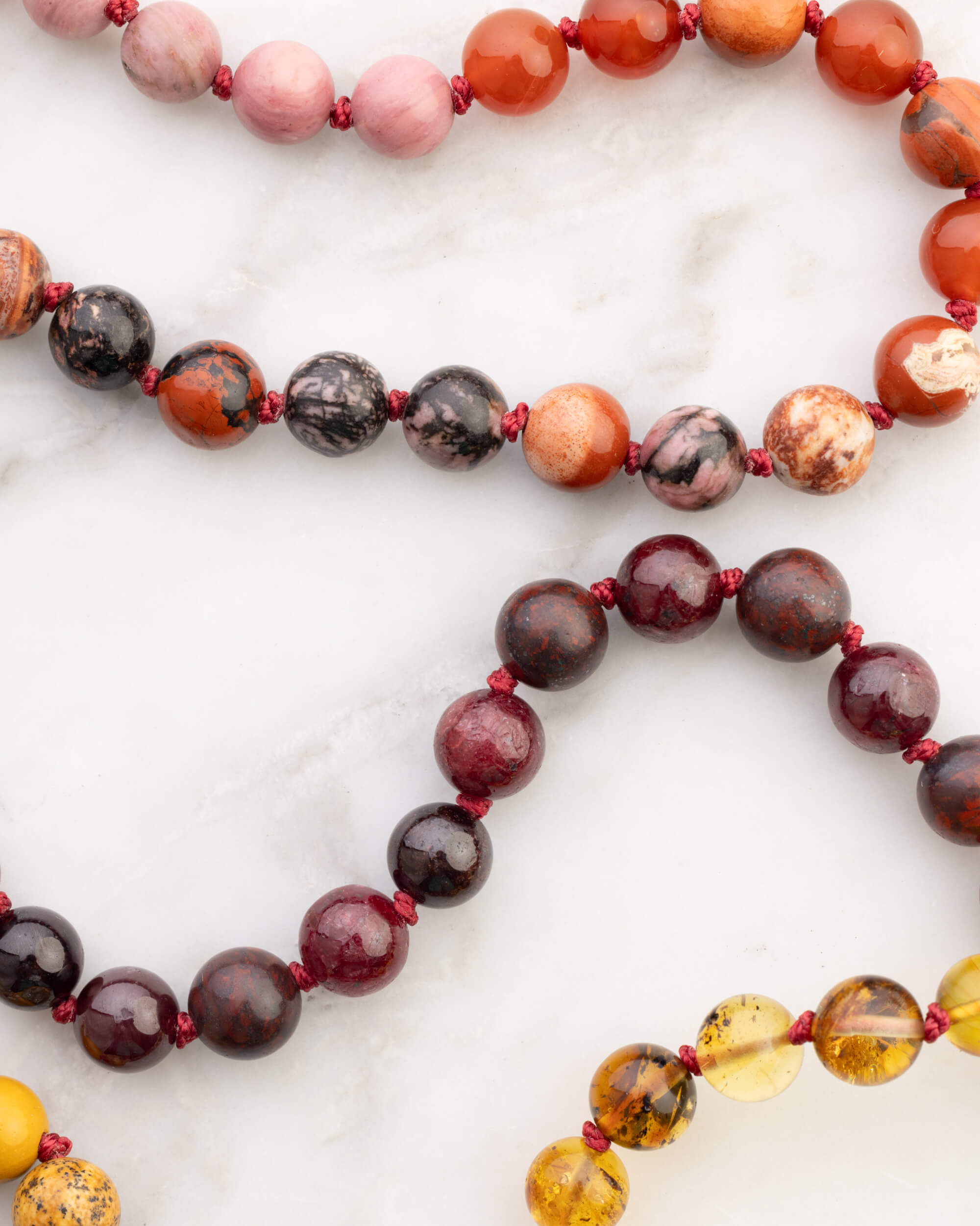 Japa Mala "Fuego" 108 Cuentas - Vitalidad y Acción Transformadora