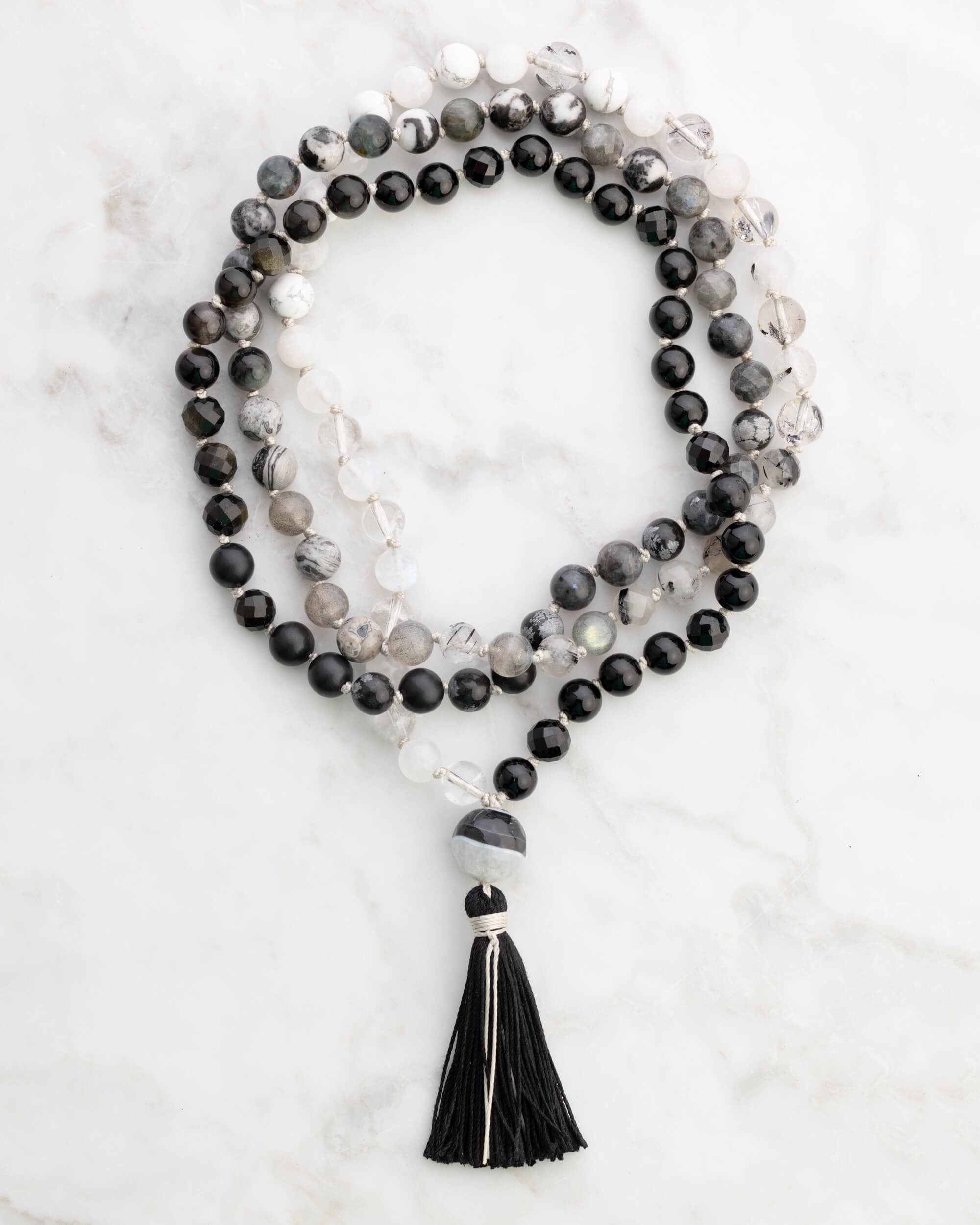 Japa Mala "Dualidad" 108 Cuentas - Equilibrio y Luz