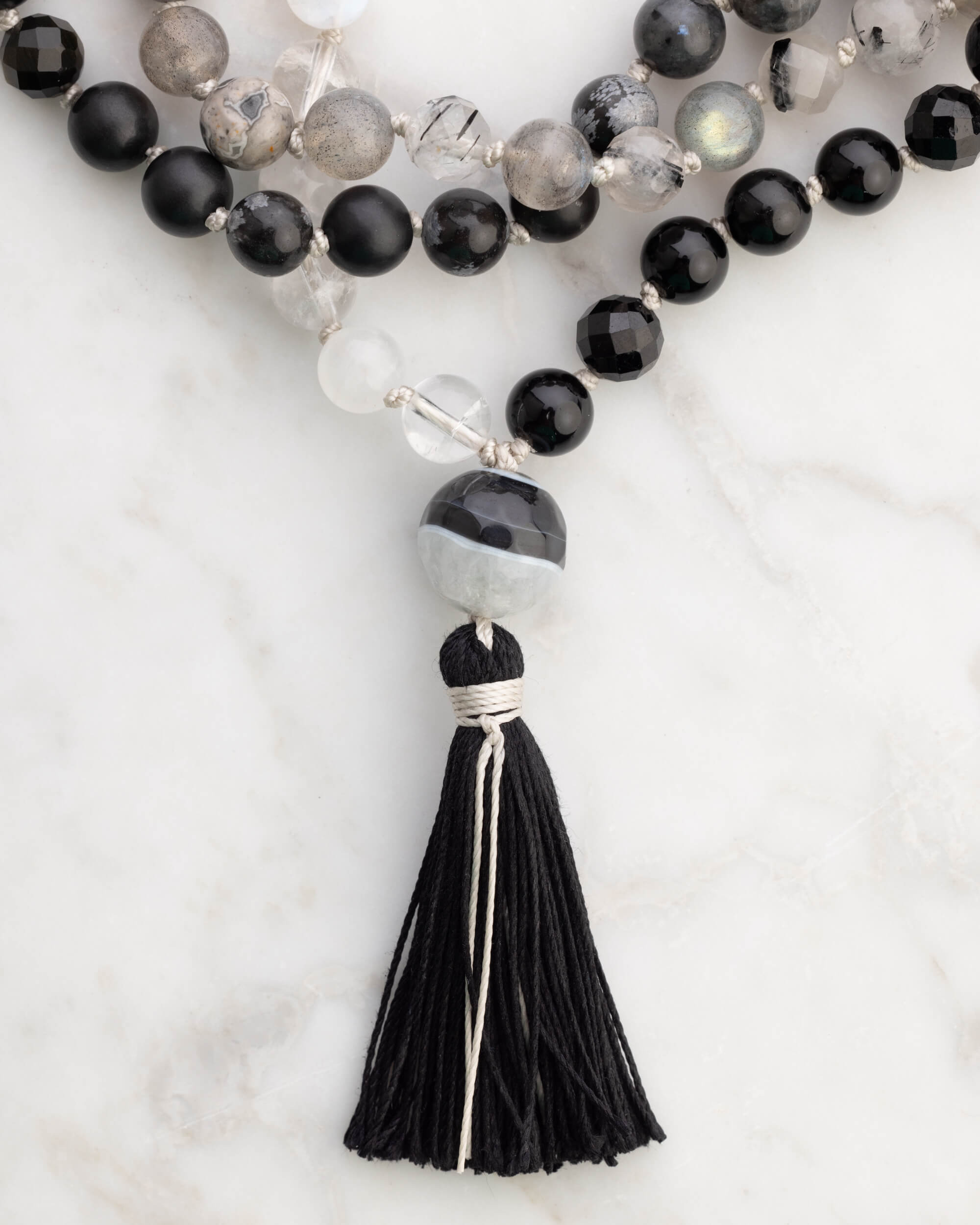 Japa Mala "Dualidad" 108 Cuentas - Equilibrio y Luz