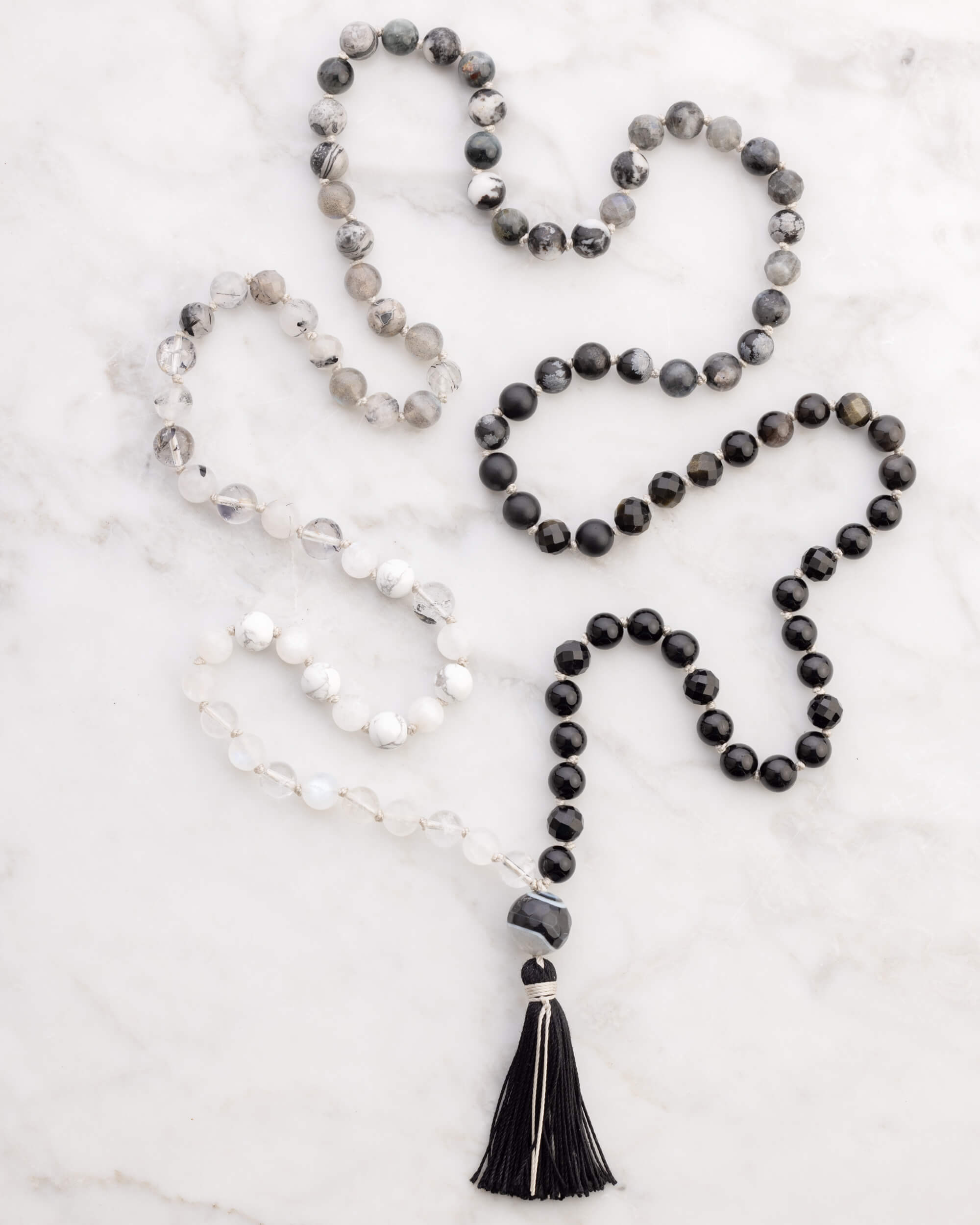 Japa Mala "Dualidad" 108 Cuentas - Equilibrio y Luz