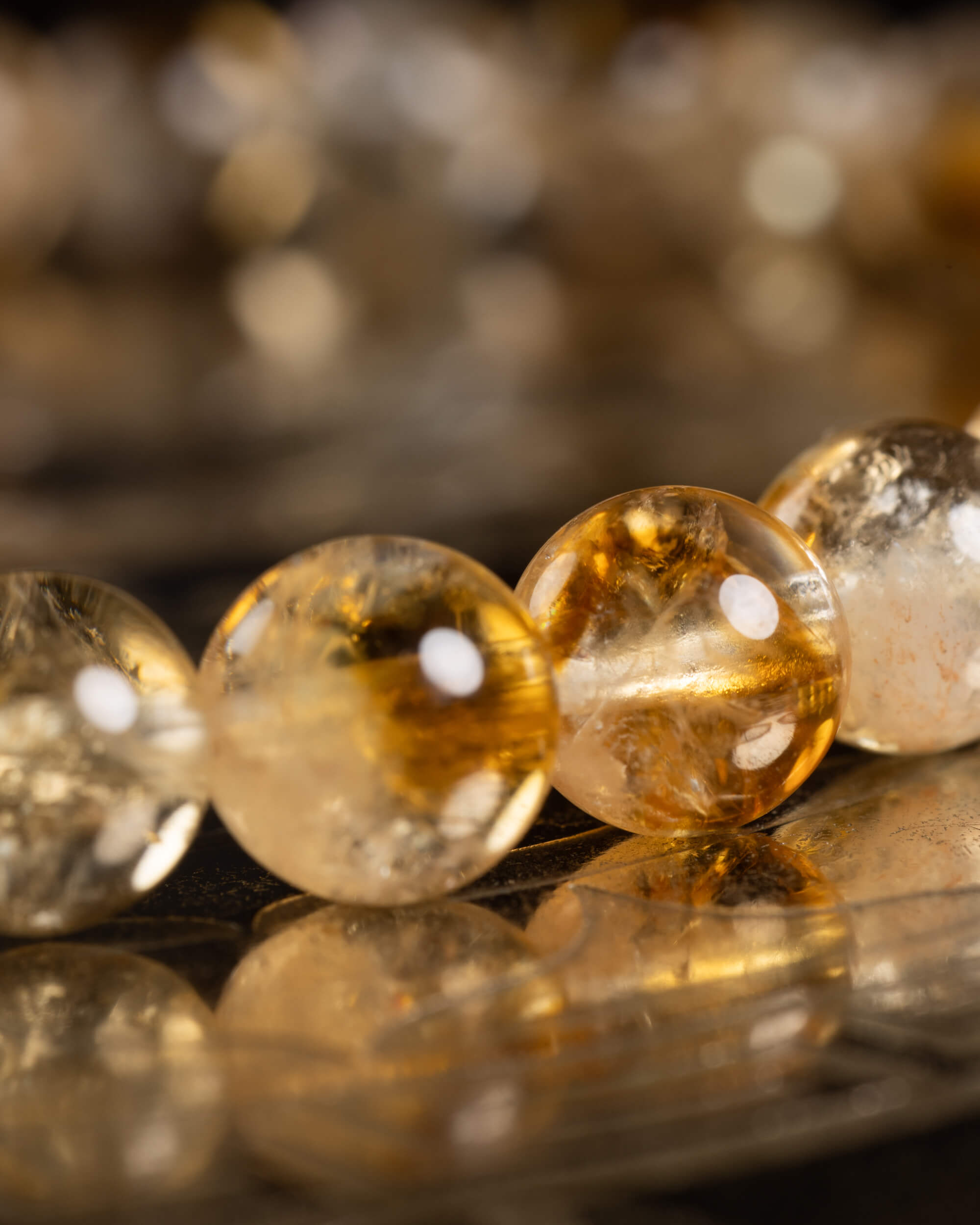 Pulsera de Citrino 6 mm - Voluntad y Abundancia