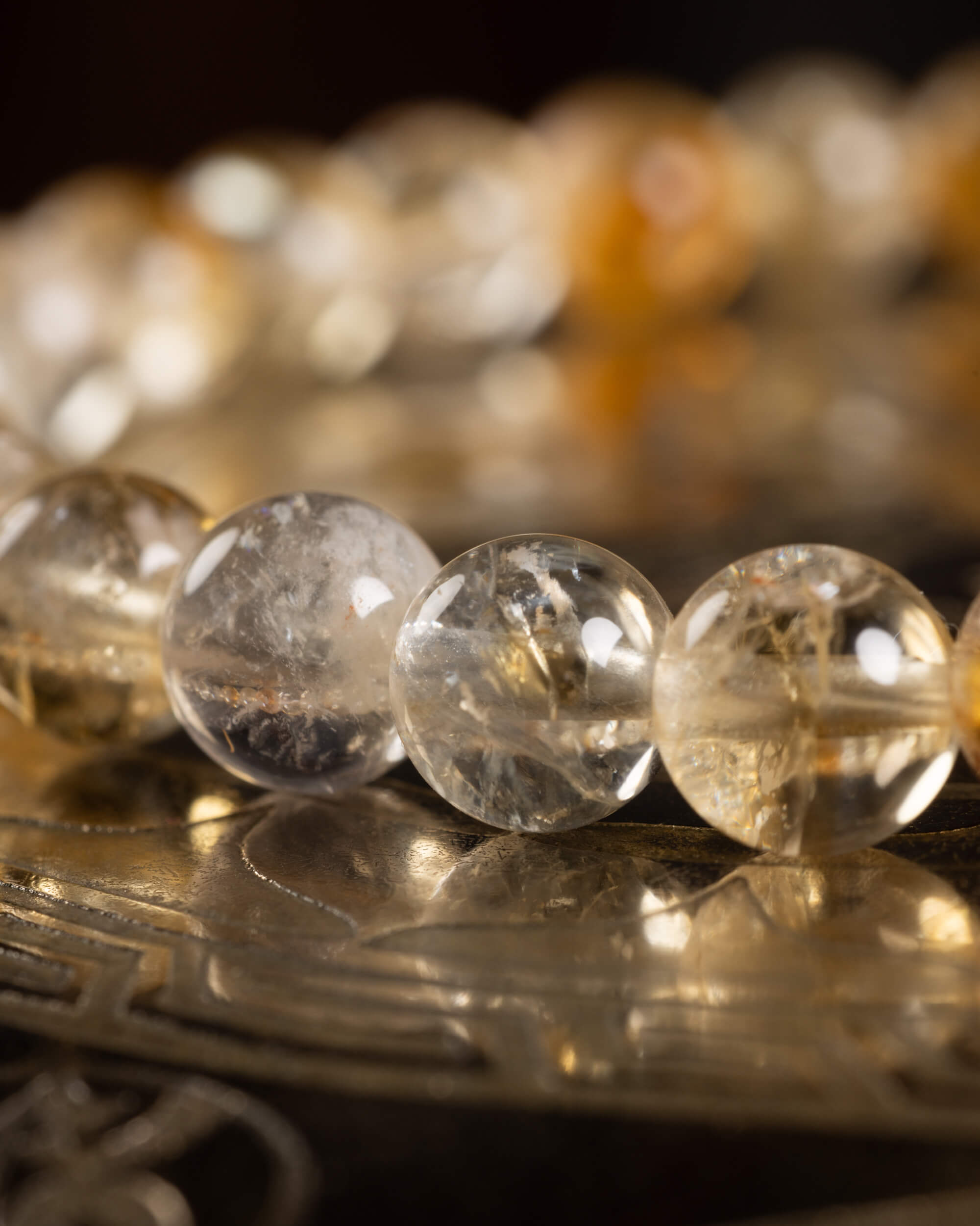 Pulsera de Citrino 6 mm - Voluntad y Abundancia