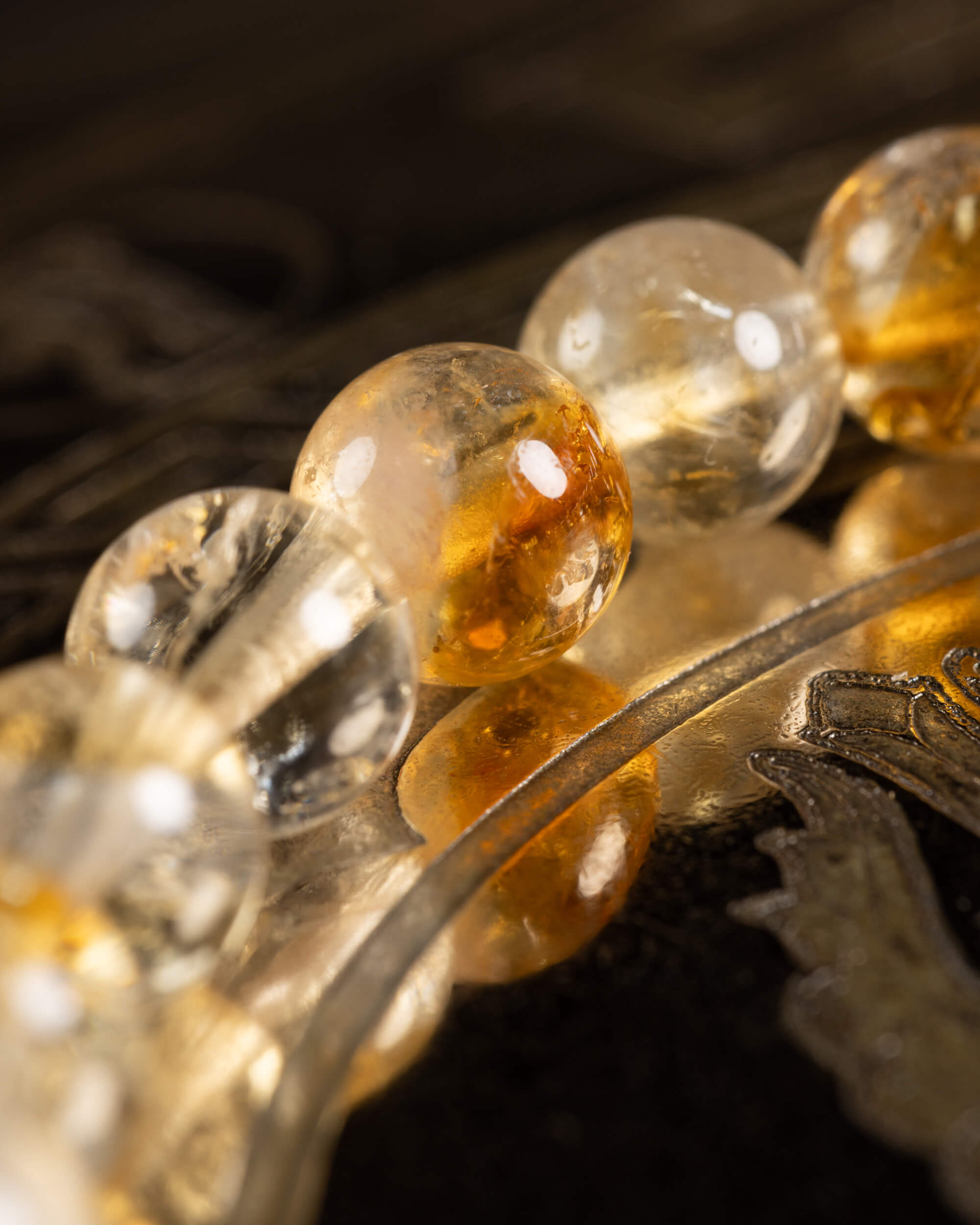 Pulsera de Citrino 6 mm - Voluntad y Abundancia