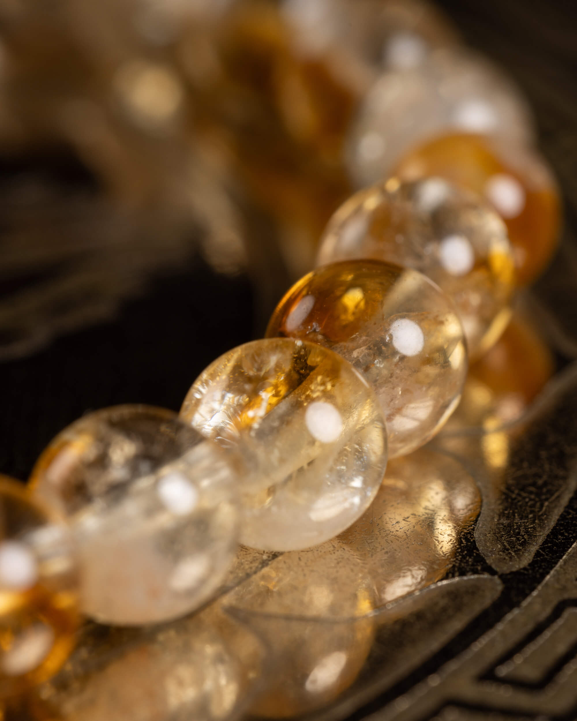 Pulsera de Citrino 6 mm - Voluntad y Abundancia