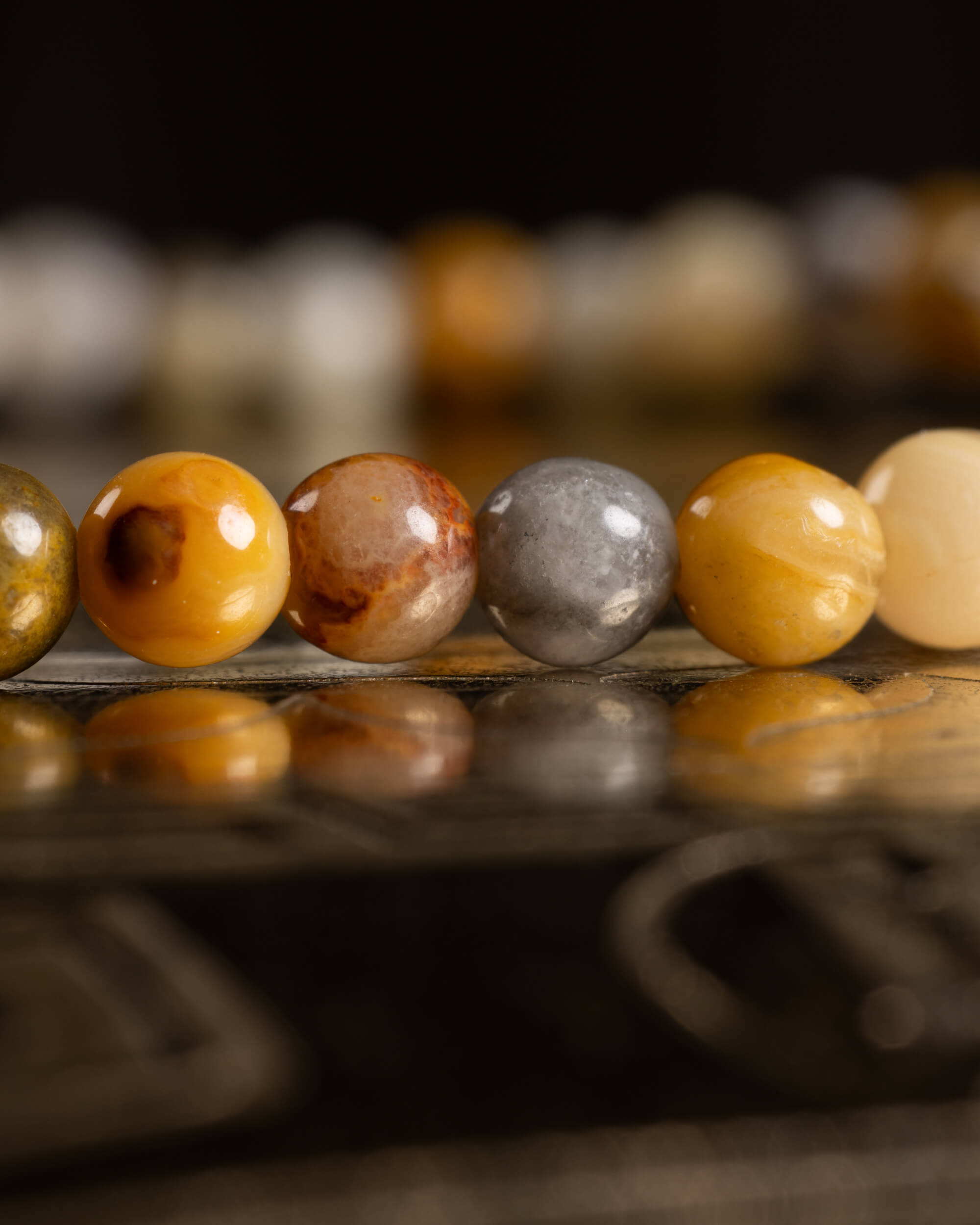 Pulsera de Ágata Crazy Lace (Mexicana) 4 mm - Alegría y Ligereza Sutil