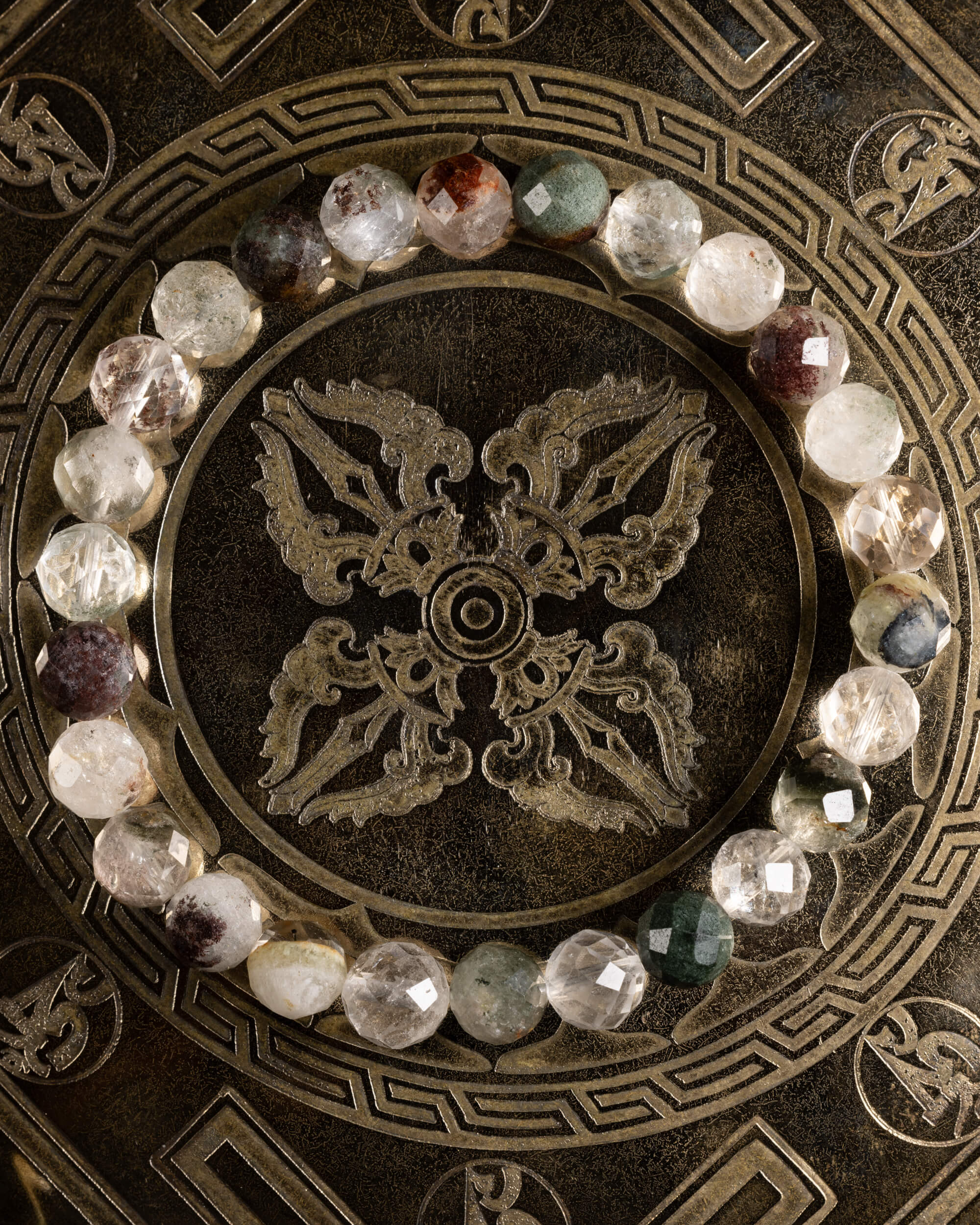 Pulsera de Lodalita Facetada 8 mm - Visión Chamánica y Claridad