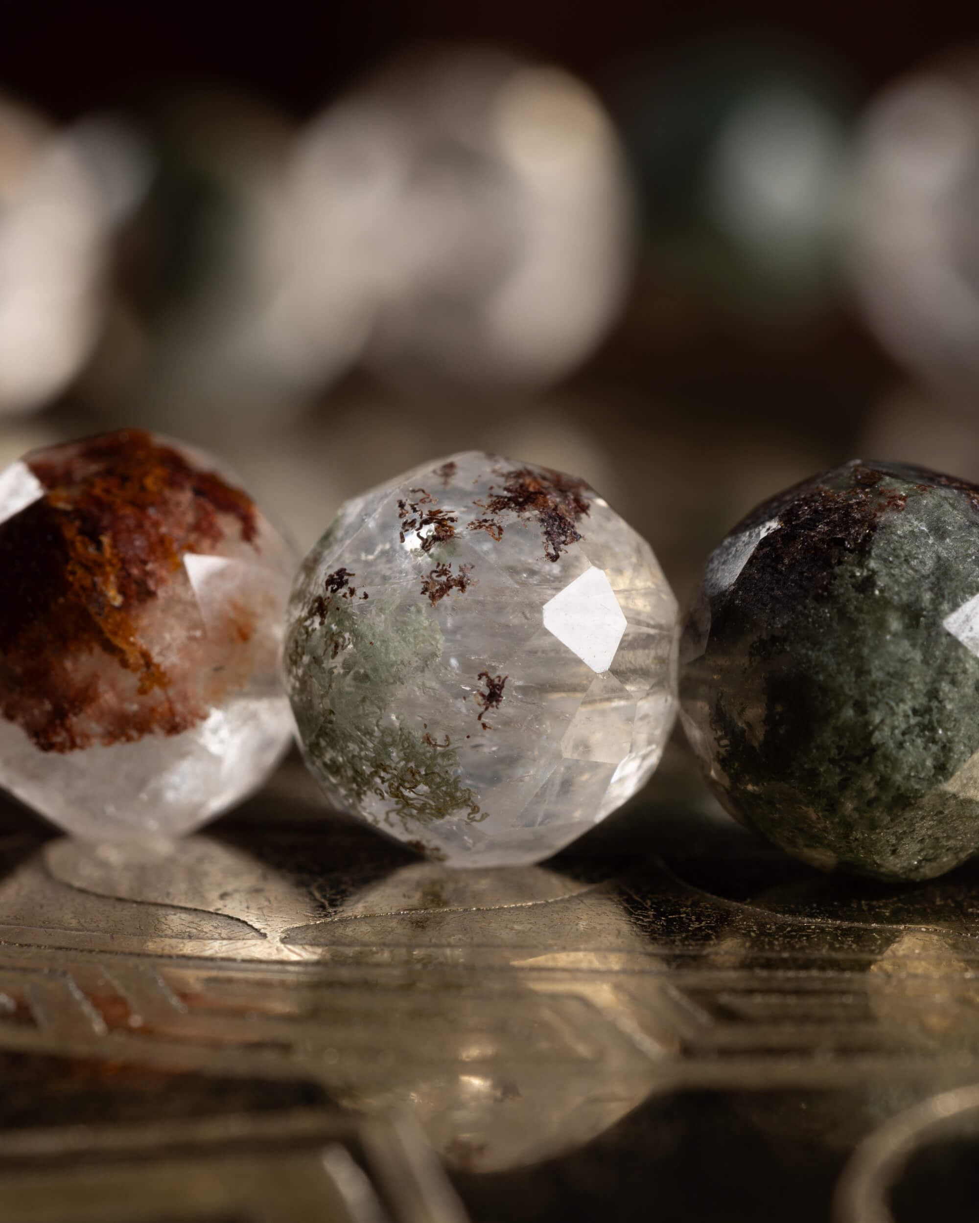 Pulsera de Lodalita Facetada 8 mm - Visión Chamánica y Claridad