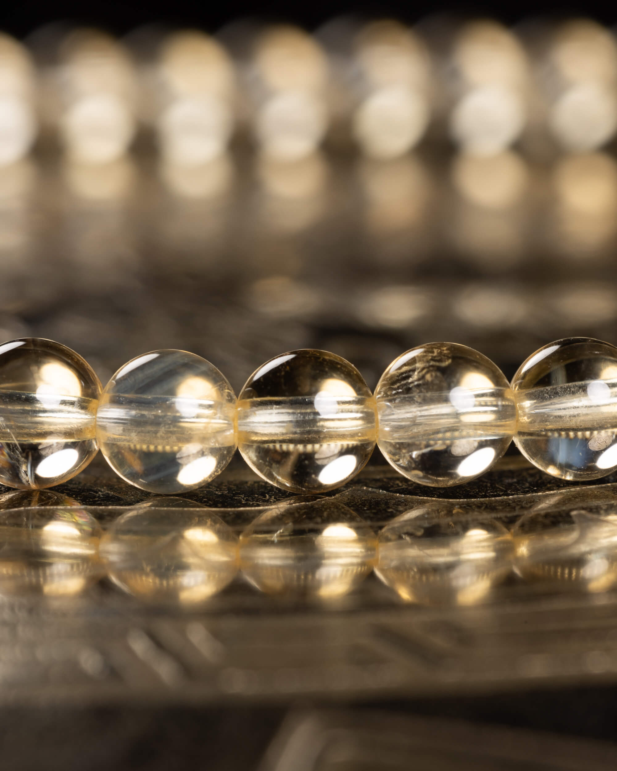 Pulsera de Citrino 4 mm - Luz y Abundancia Sutil