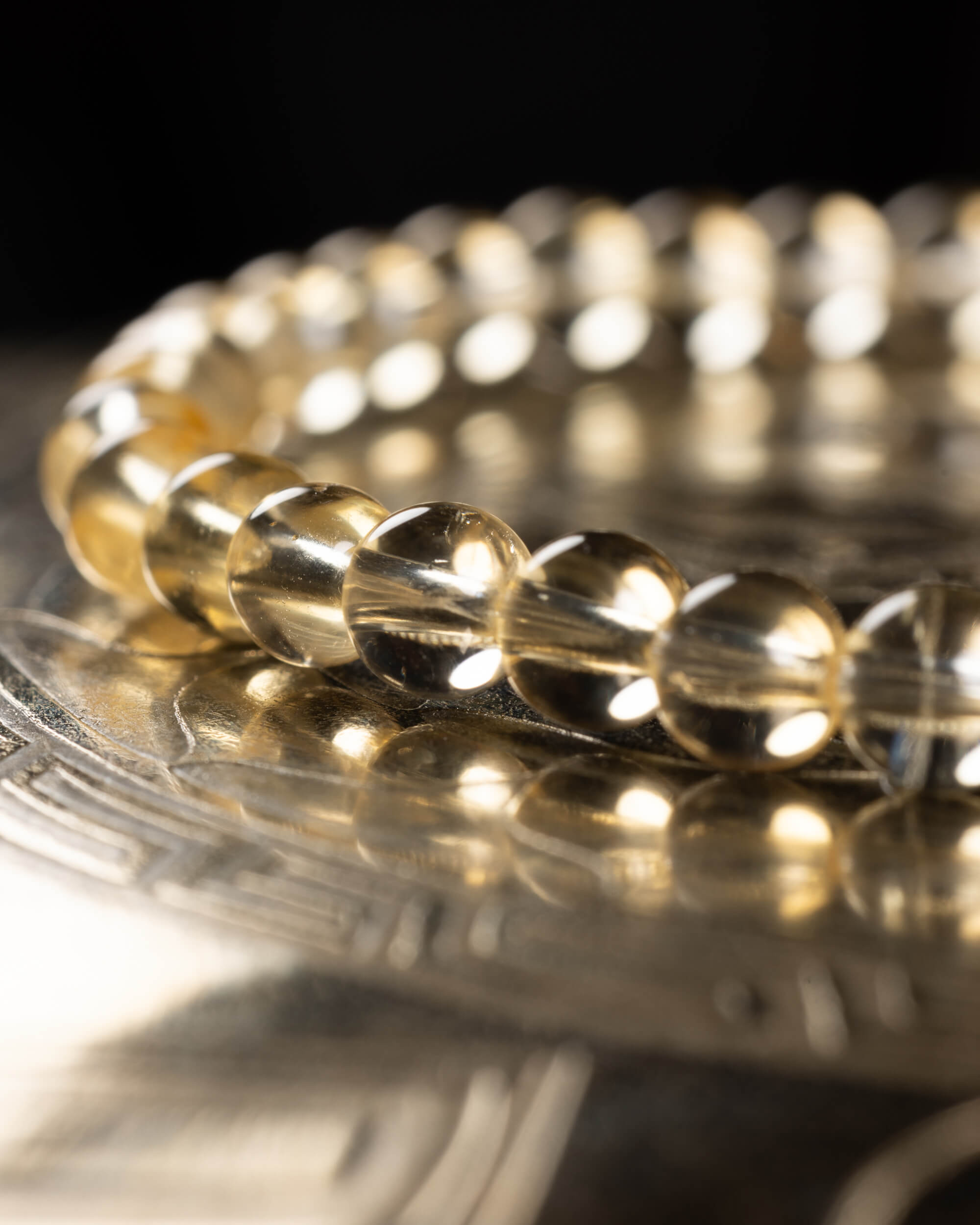 Pulsera de Citrino 4 mm - Luz y Abundancia Sutil