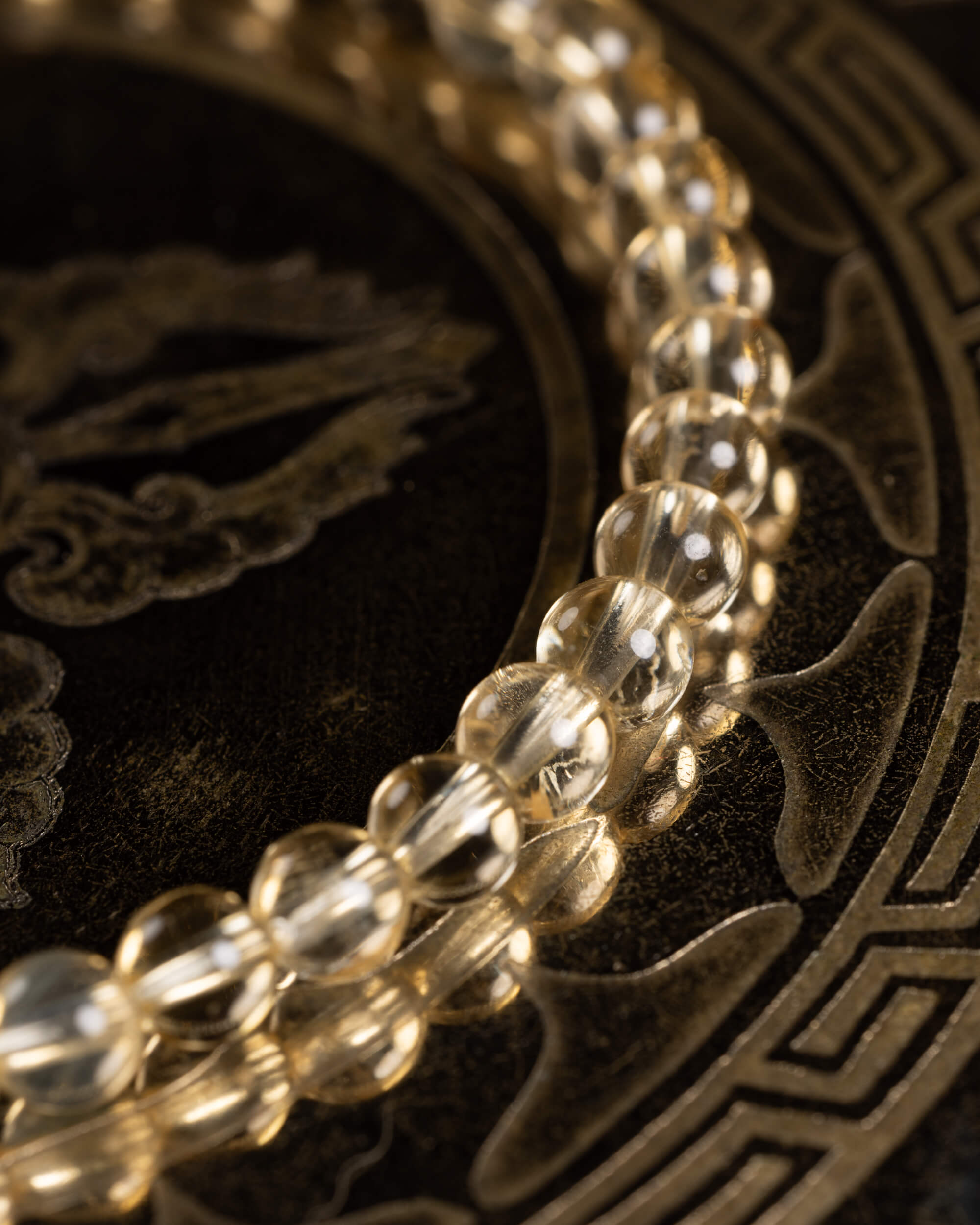 Pulsera de Citrino 4 mm - Luz y Abundancia Sutil