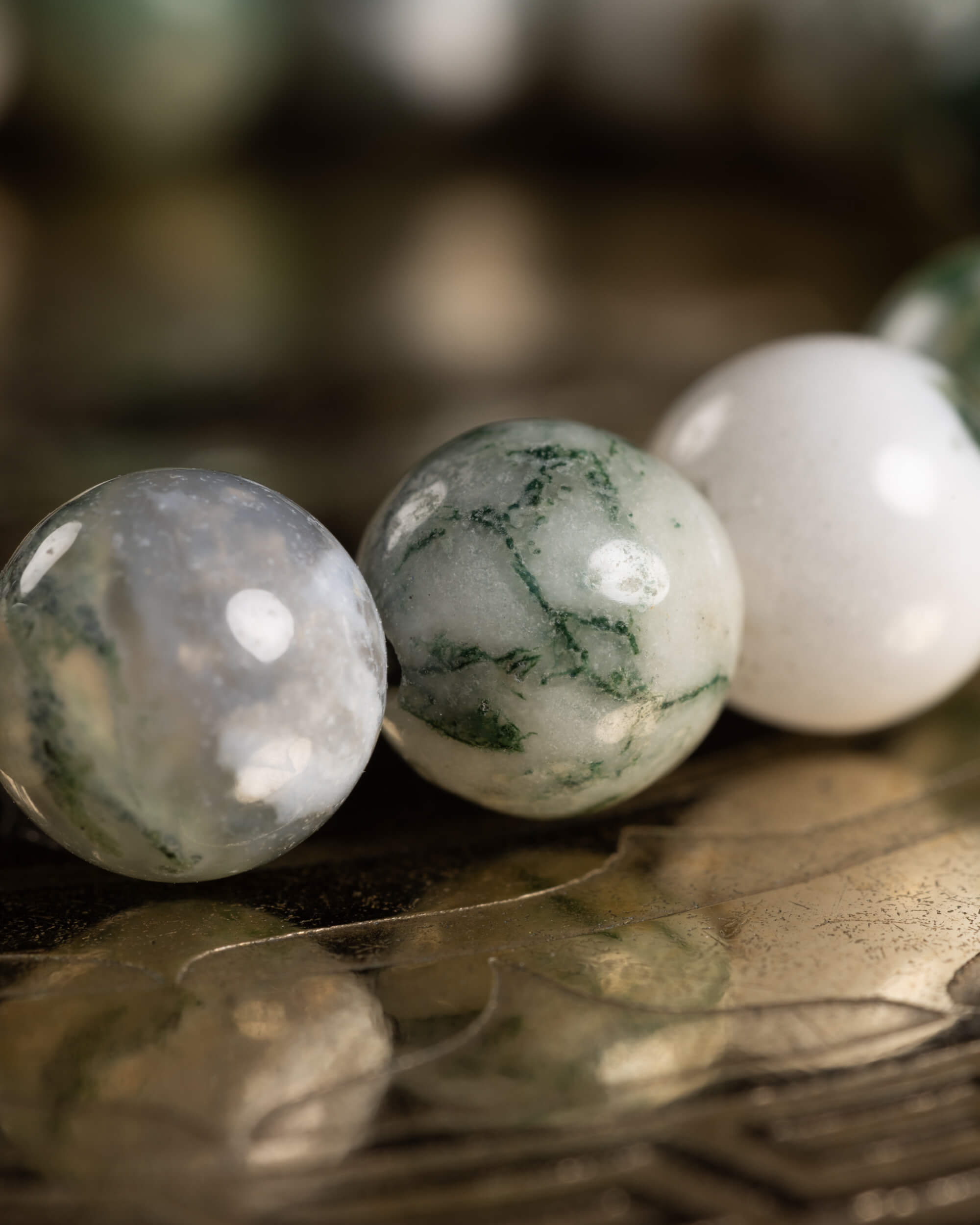 Pulsera de Ágata Árbol 8 mm - Arraigo Vivo y Conexión con la Naturaleza