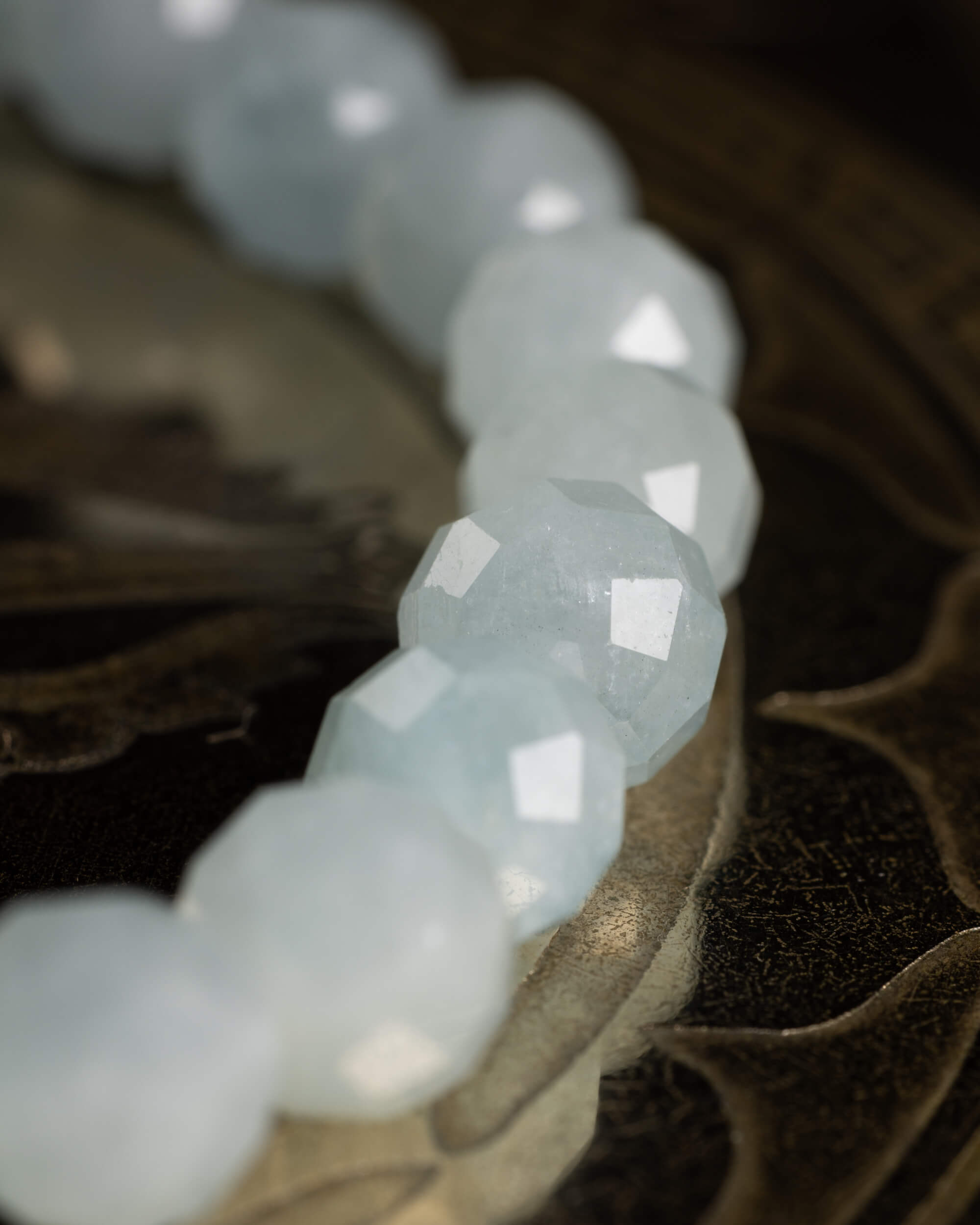 Pulsera de Aguamarina (6 mm Facetada)