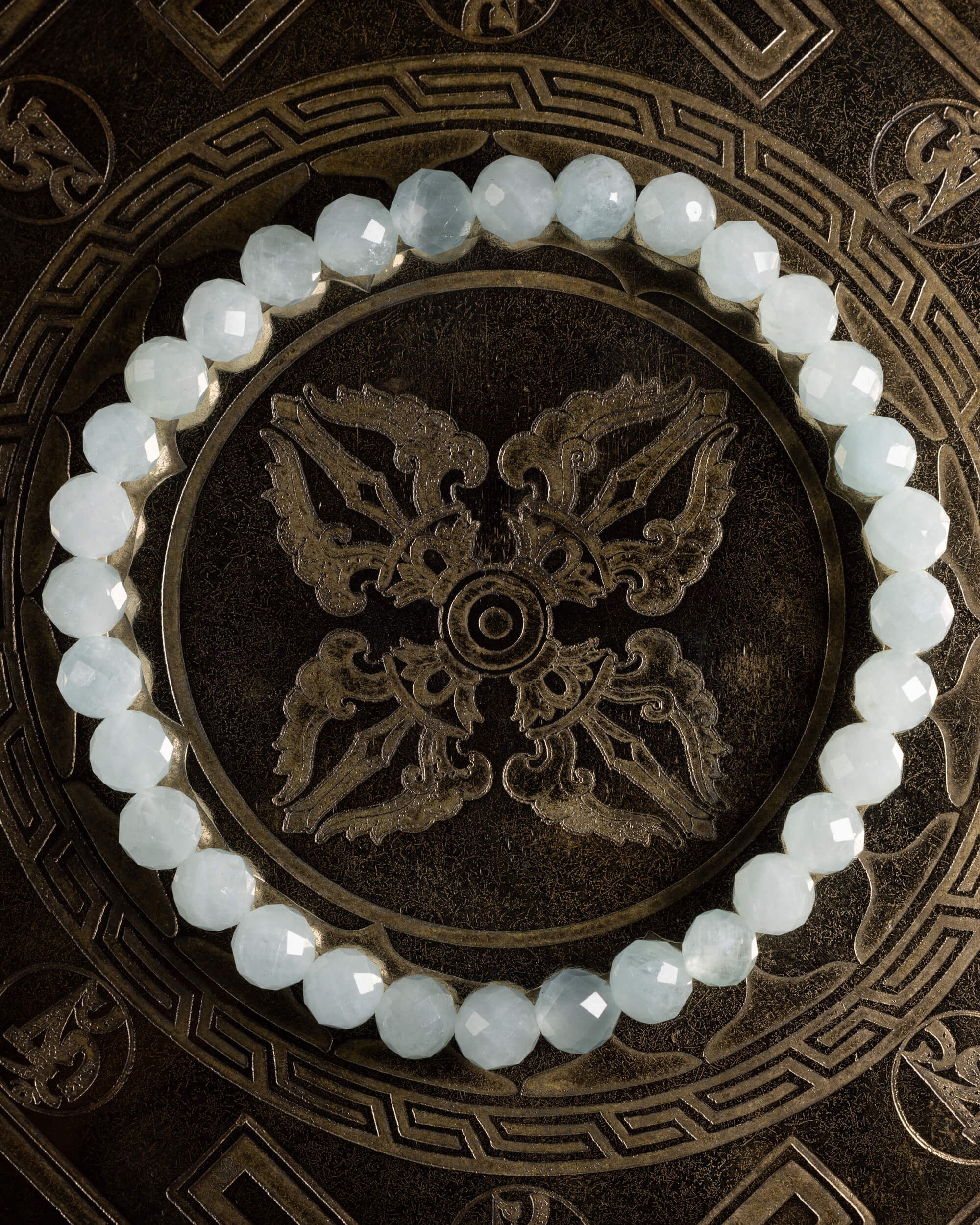 Pulsera de Aguamarina (6 mm Facetada)