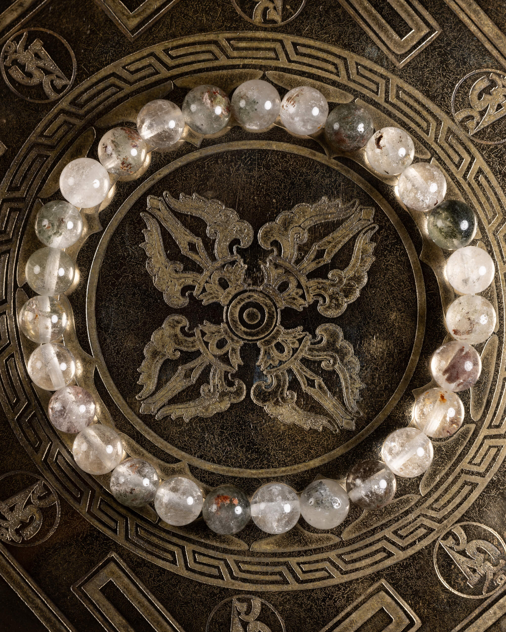 Pulsera de Lodalita (Cuarzo Chamánico) 8 mm - Visión y Paisaje Interno