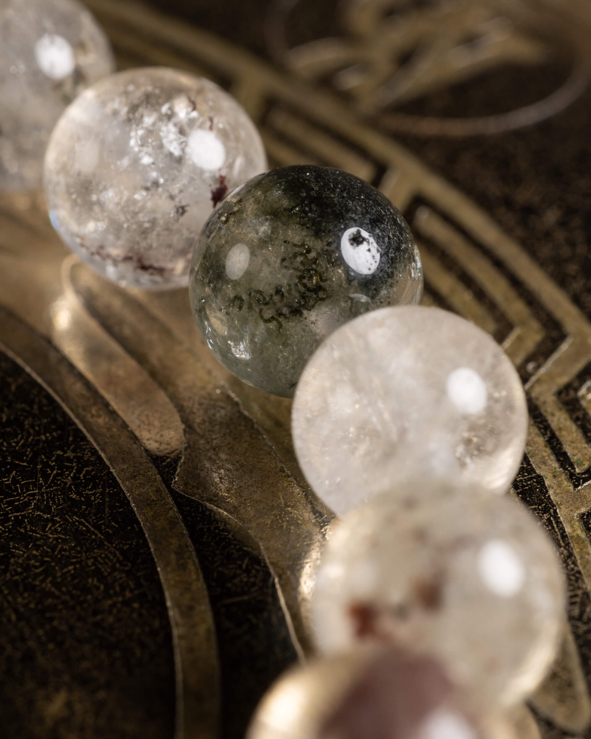 Pulsera de Lodalita (Cuarzo Chamánico) 8 mm - Visión y Paisaje Interno