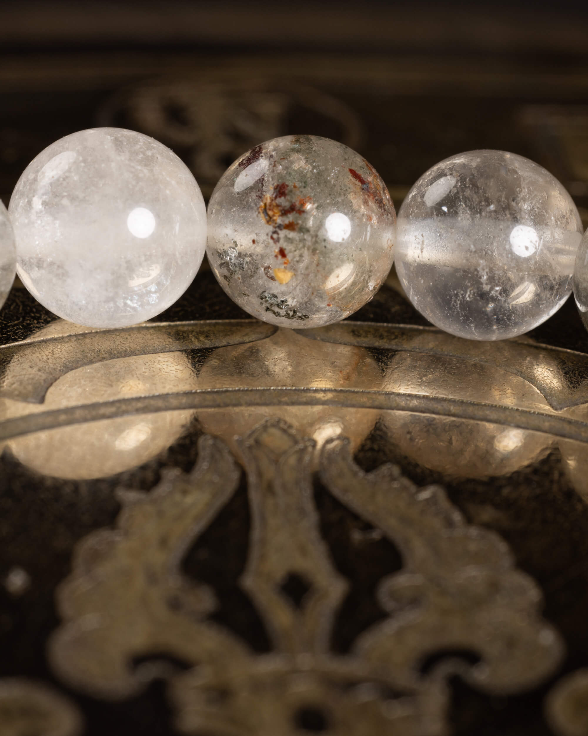 Pulsera de Lodalita (Cuarzo Chamánico) 8 mm - Visión y Paisaje Interno