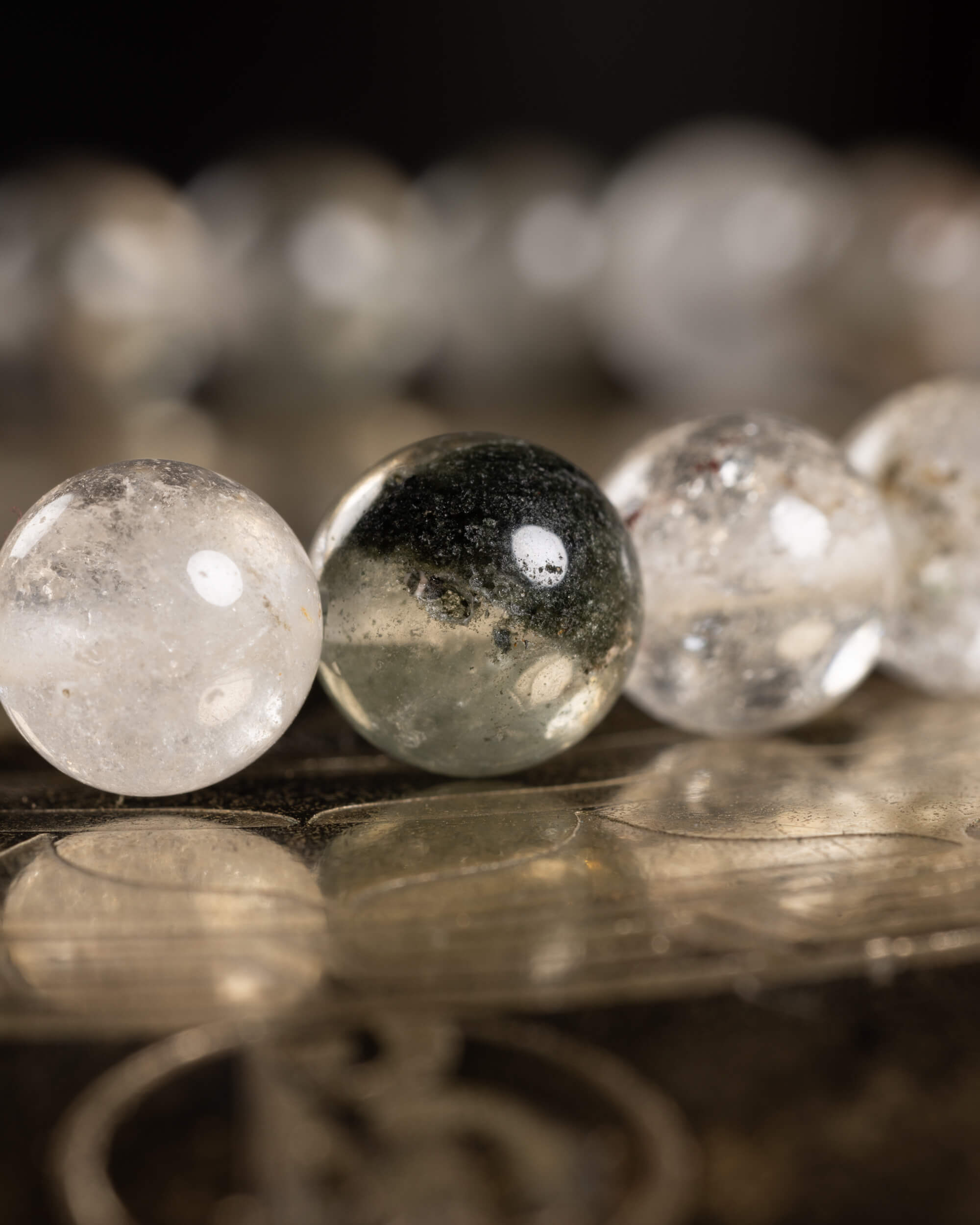 Pulsera de Lodalita (Cuarzo Chamánico) 8 mm - Visión y Paisaje Interno