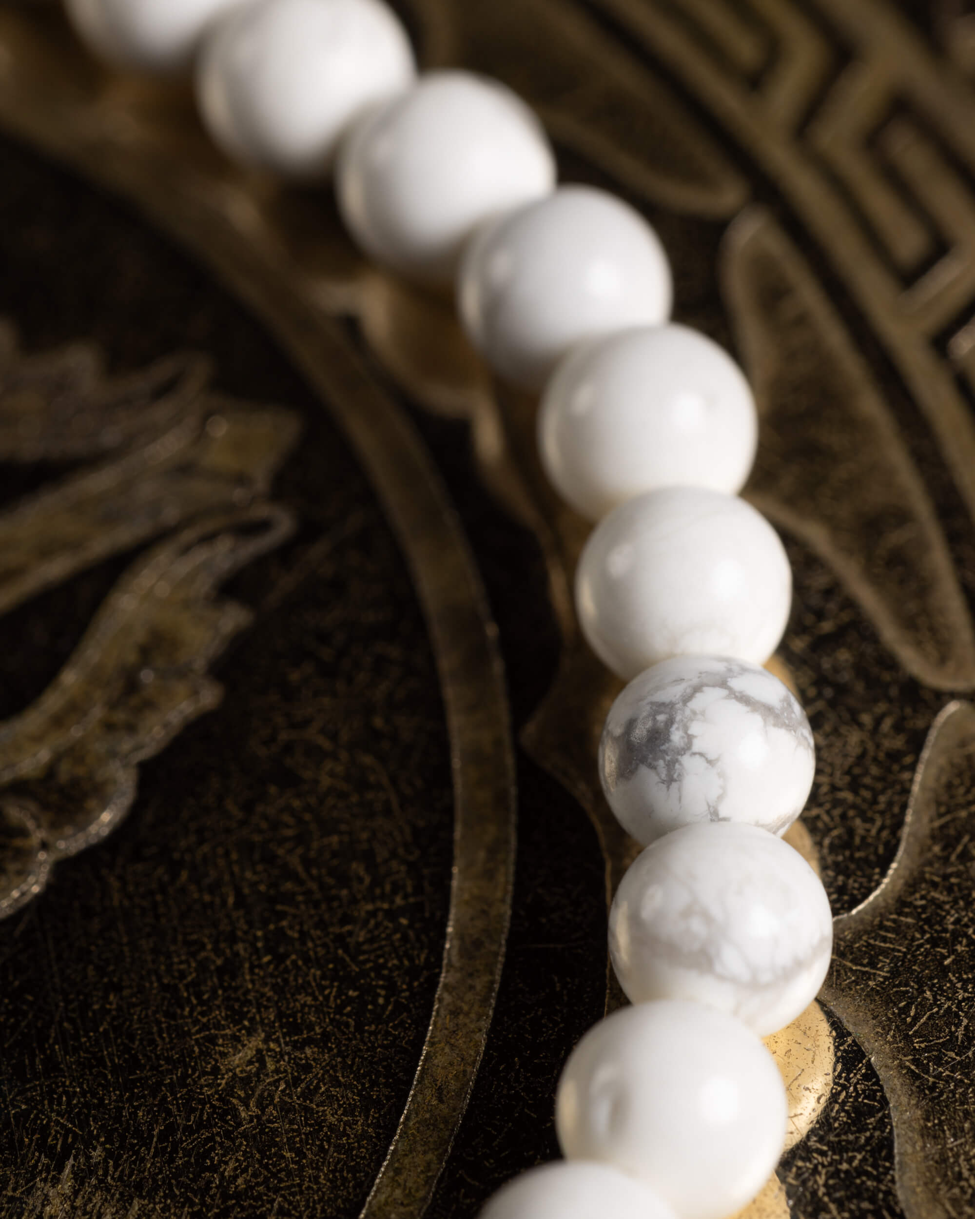 Pulsera de Howlita (4 mm)