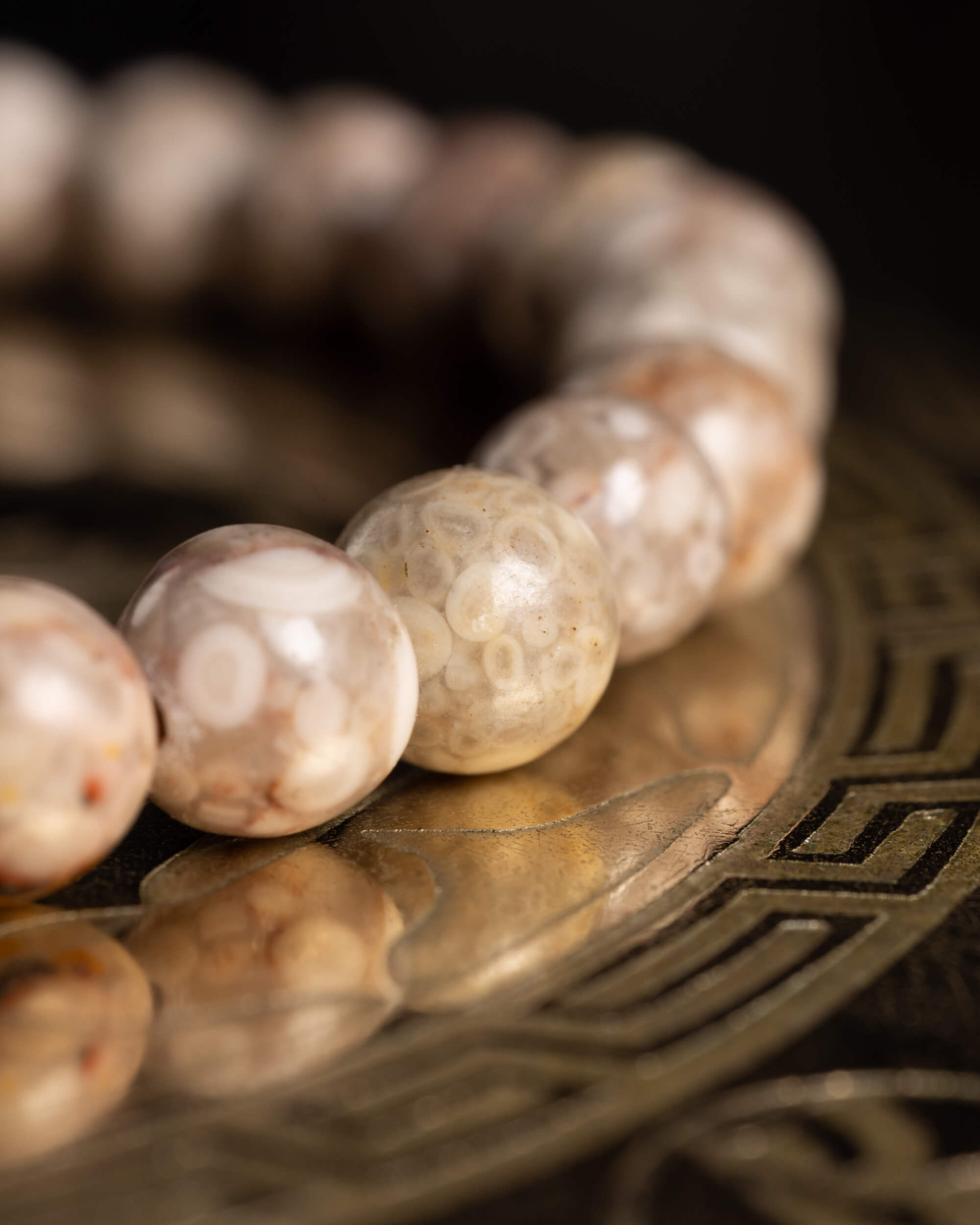 Pulsera de Maifanita 6 mm - Anclaje y Reparación Suave