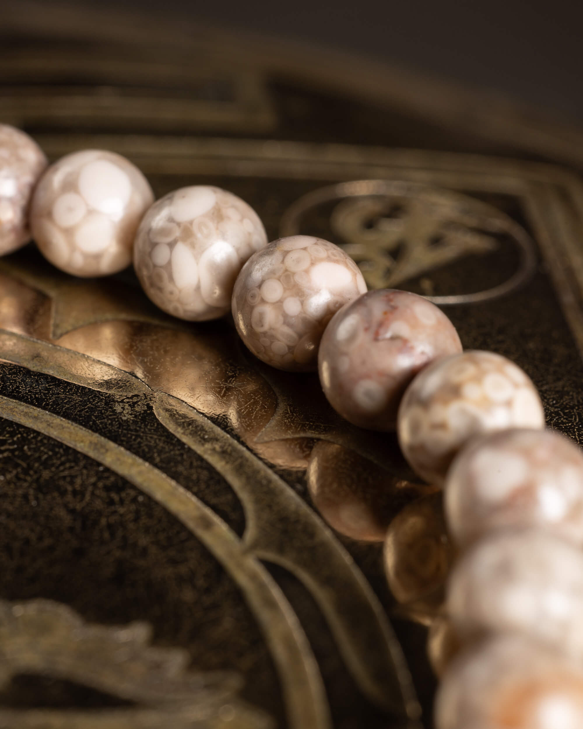 Pulsera de Maifanita 6 mm - Anclaje y Reparación Suave