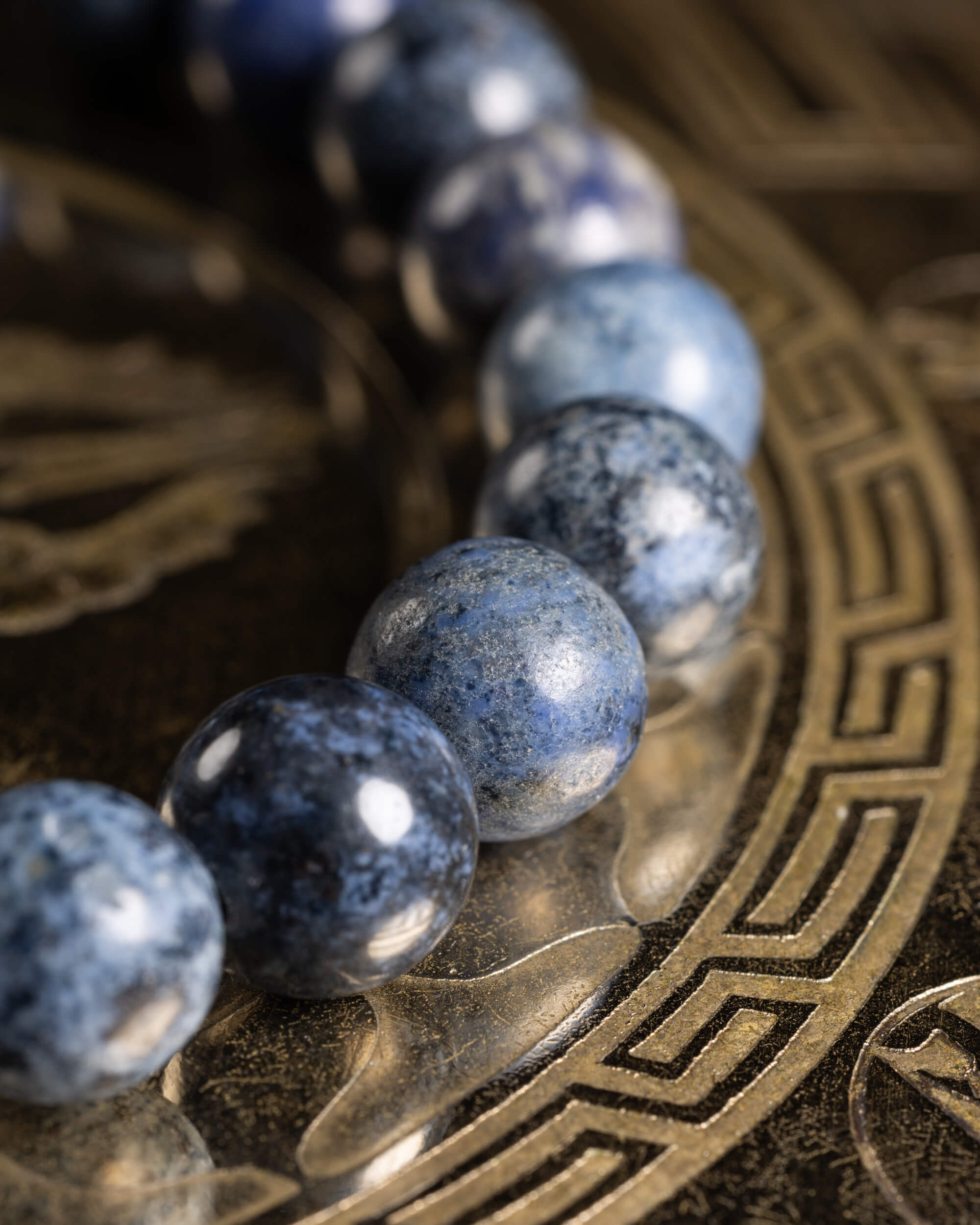 Pulsera de Dumortierita 8 mm - Claridad Mental y Calma