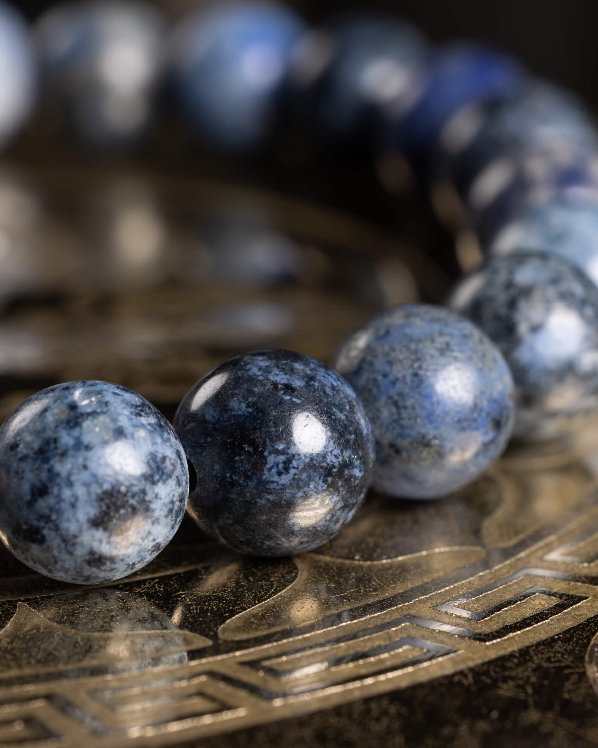 Pulsera de Dumortierita 8 mm - Claridad Mental y Calma