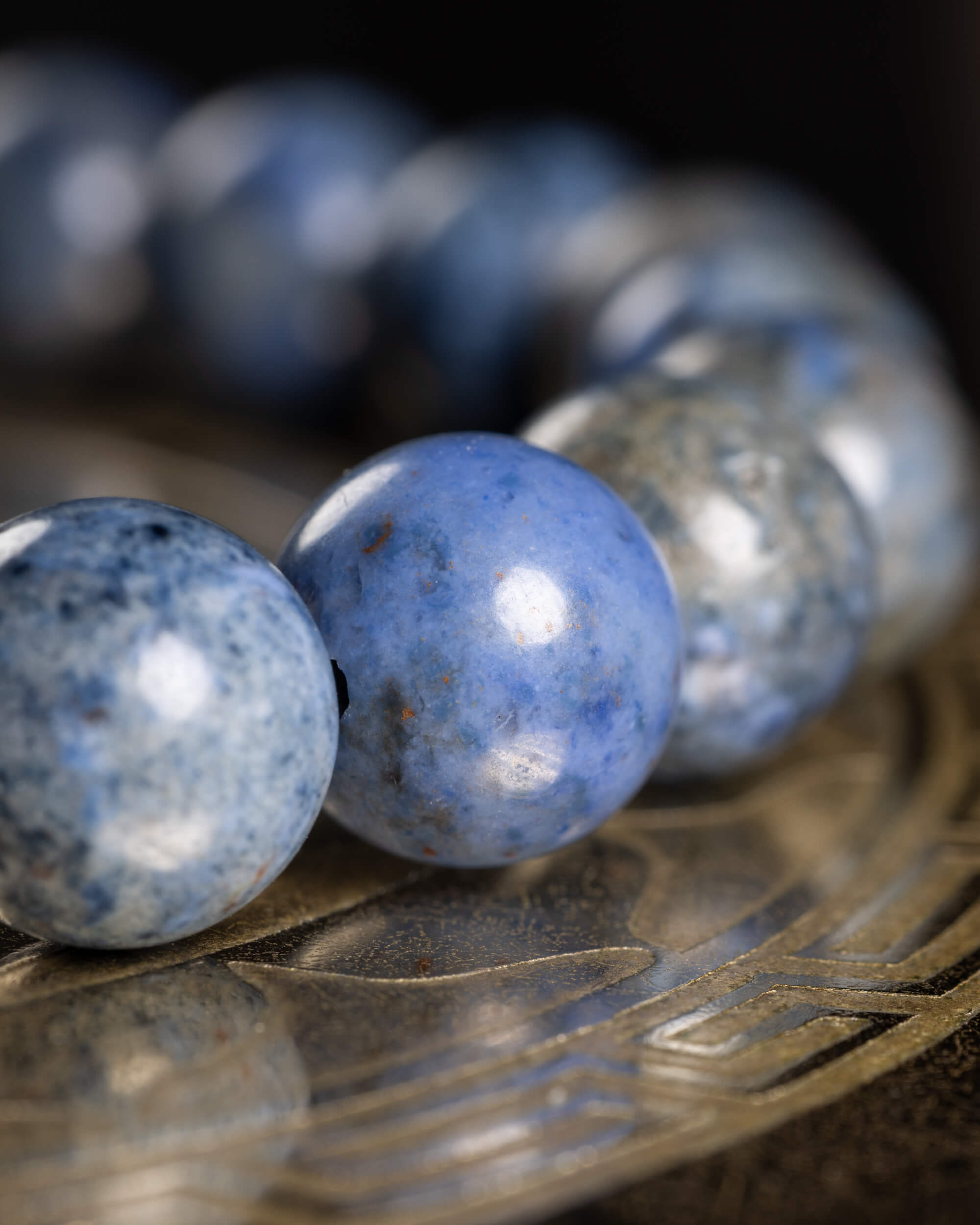 Pulsera de Dumortierita 8 mm - Claridad Mental y Calma