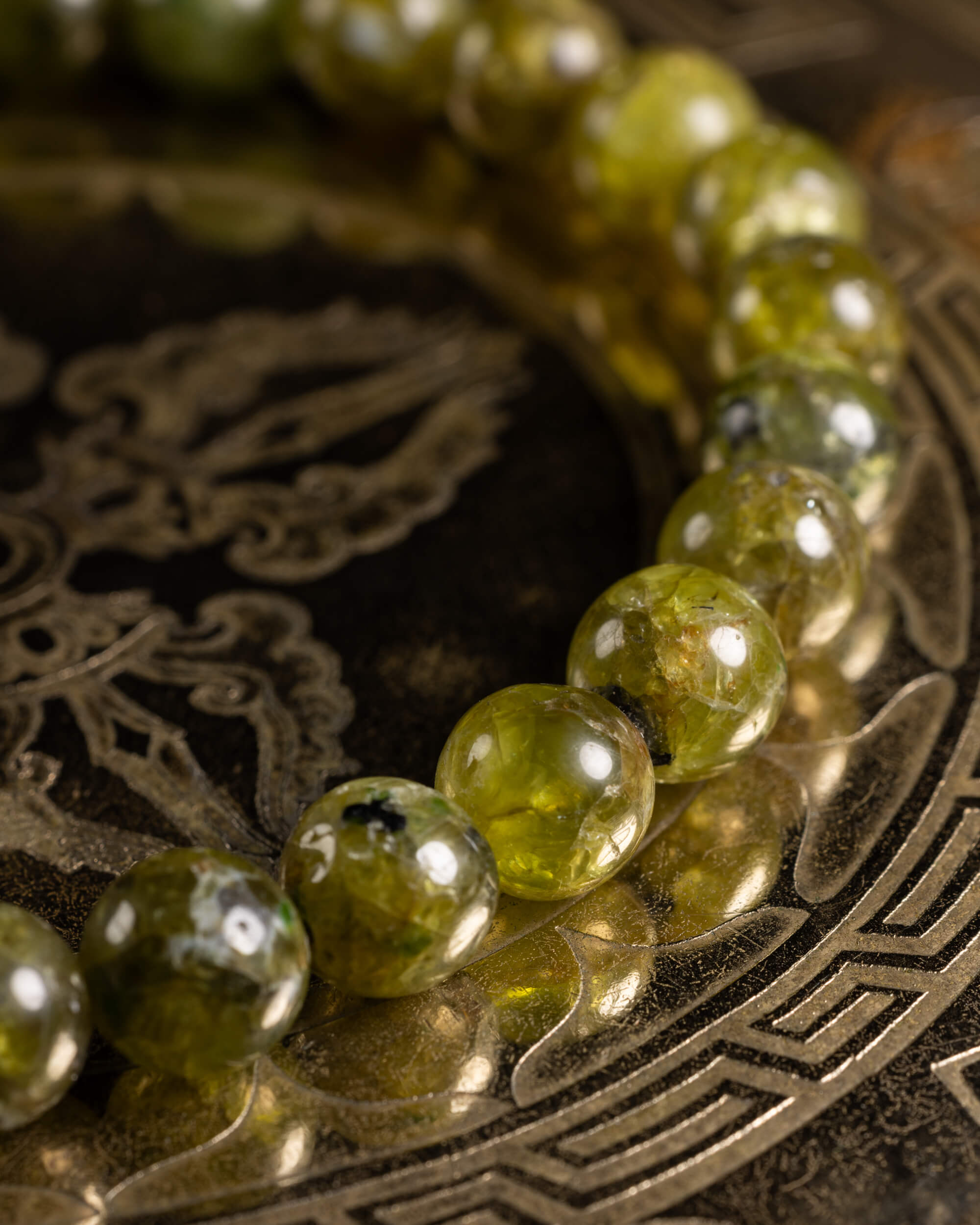 Pulsera de Peridoto 7 mm - Vitalidad Clara y Renovación