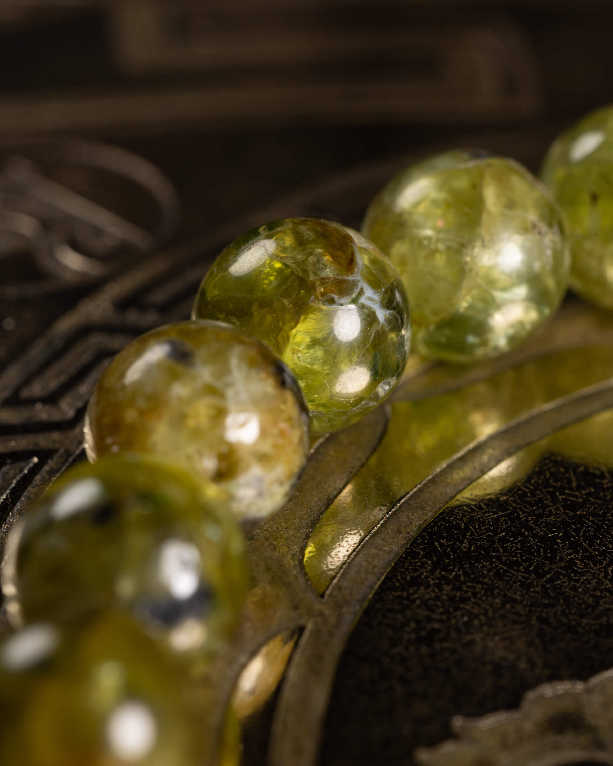 Pulsera de Peridoto 7 mm - Vitalidad Clara y Renovación