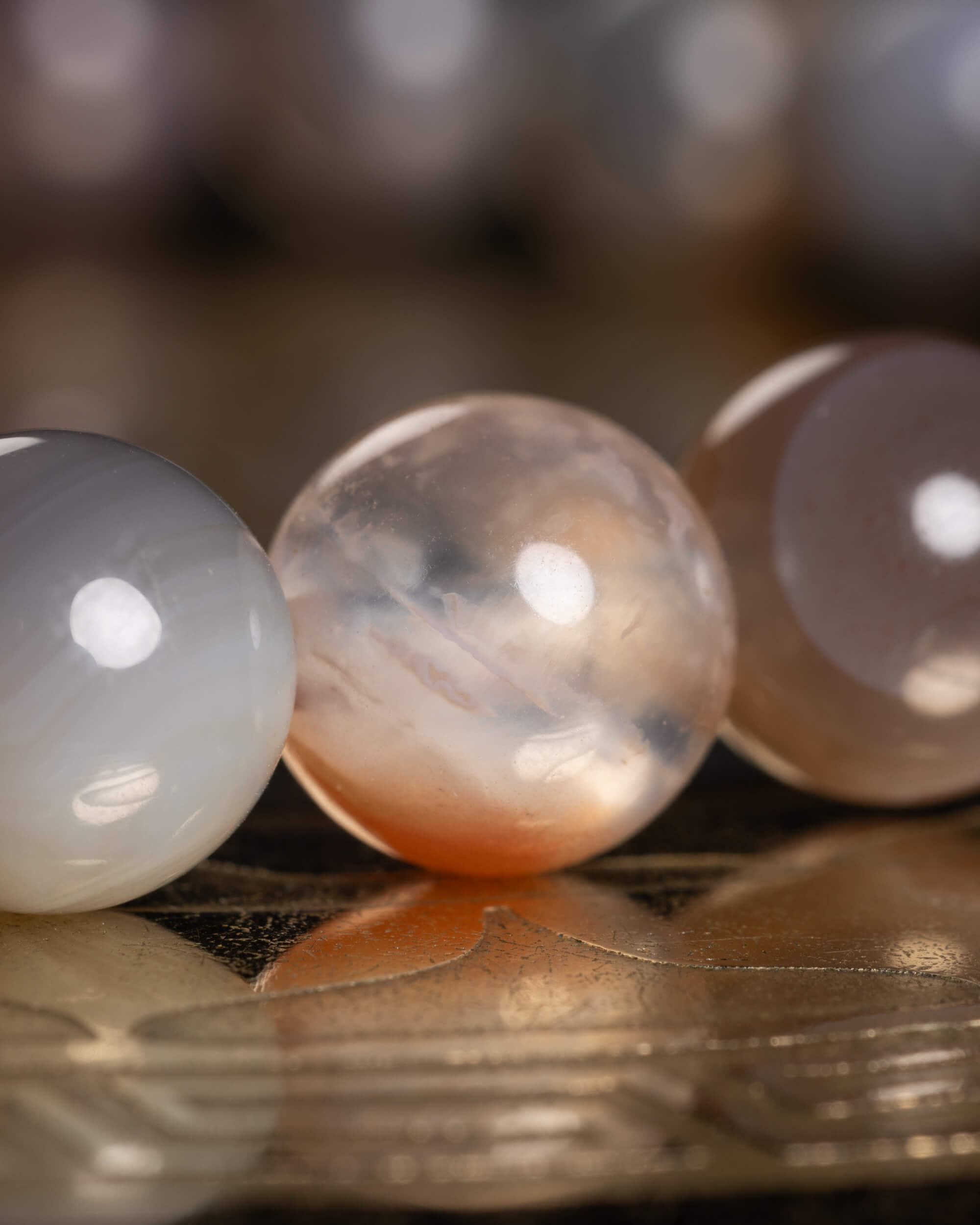 Pulsera de Ágata Botsuana 8 mm - Consuelo y Serenidad Emocional