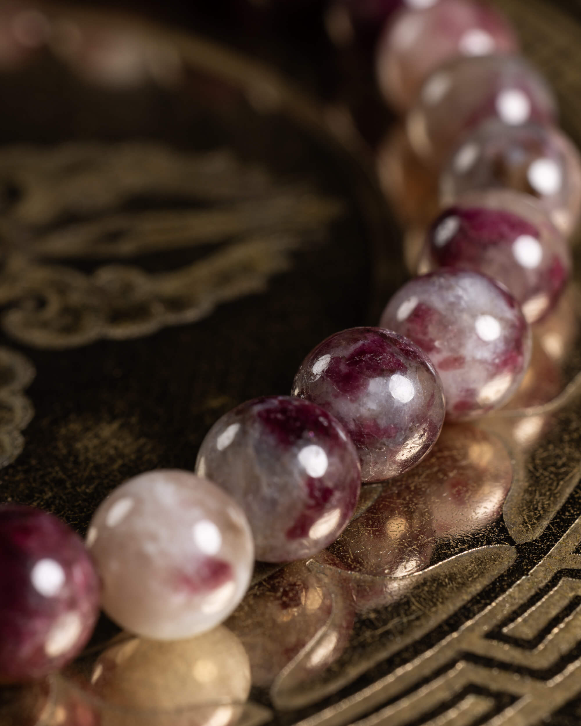 Pulsera de Turmalina Rubelita 6 mm - Amor Valiente y Deseo