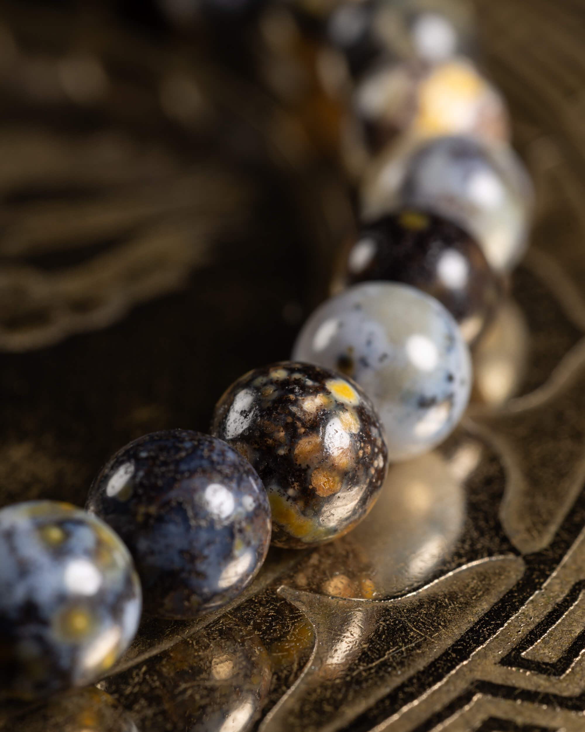 Pulsera de Jaspe Oceánico Amarillo 6 mm - Calma y Arraigo Luminoso