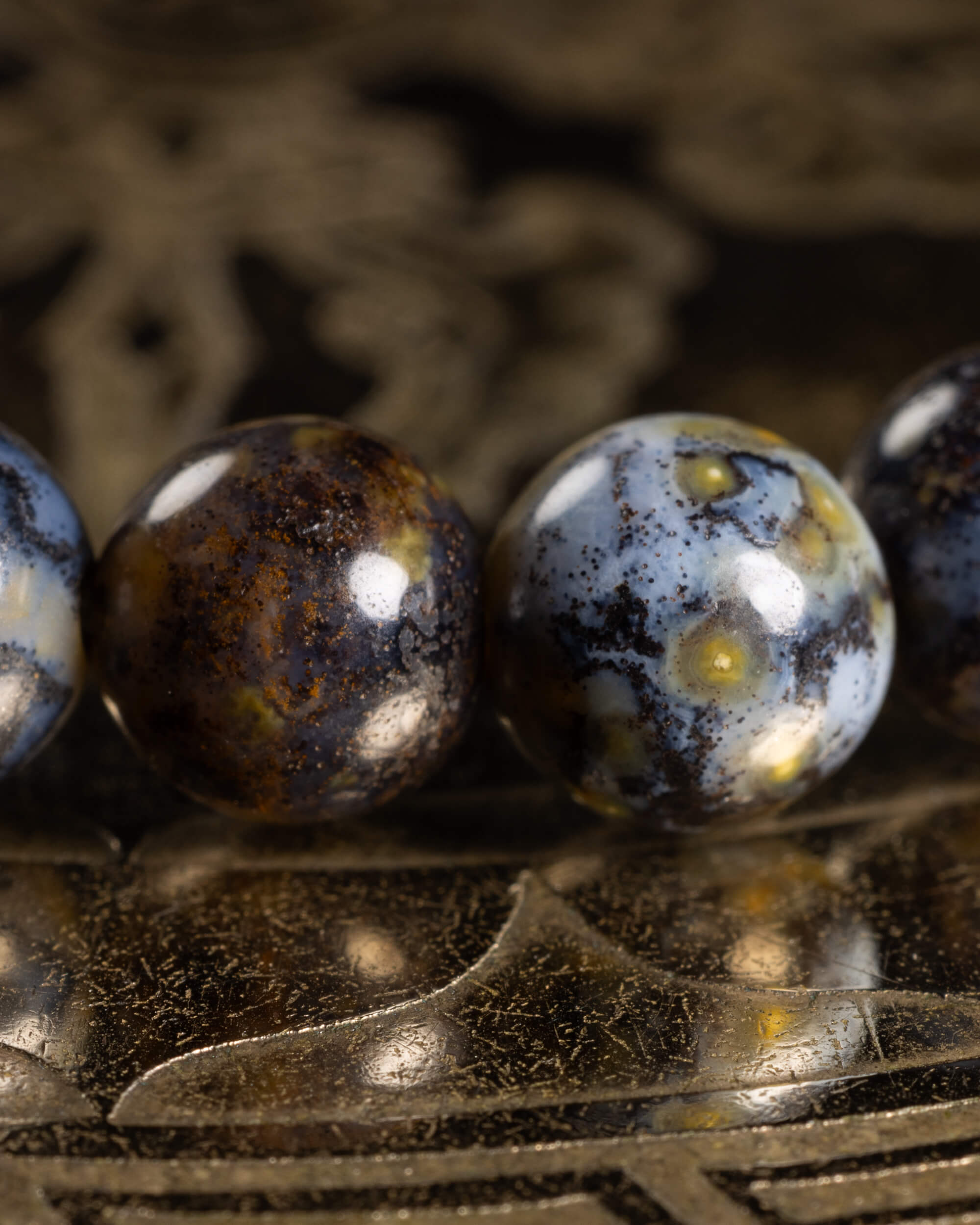 Pulsera de Jaspe Oceánico Amarillo 6 mm - Calma y Arraigo Luminoso