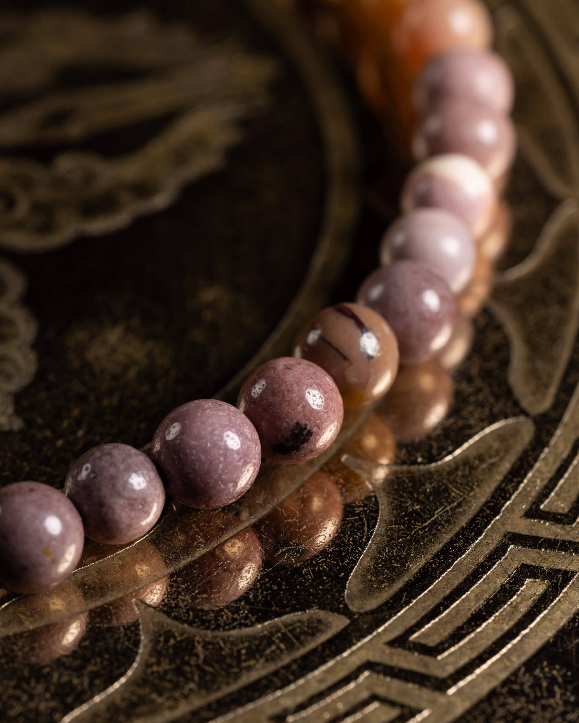 Pulsera de Jaspe Mokaita 4 mm - Ritmo Propio y Firmeza Suave (Degradado)