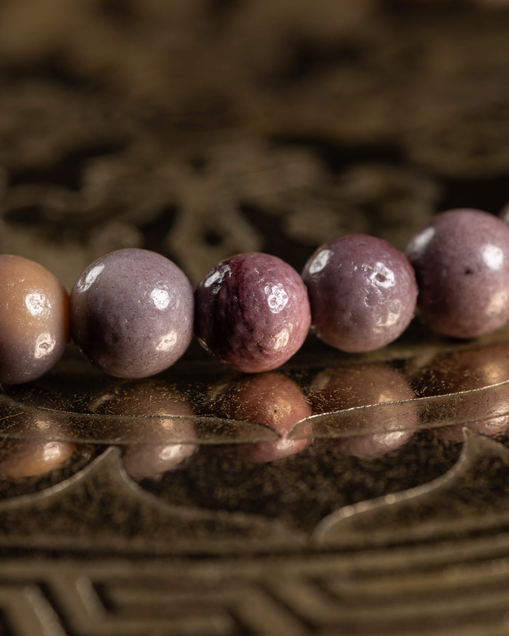 Pulsera de Jaspe Mokaita 4 mm - Ritmo Propio y Firmeza Suave (Degradado)