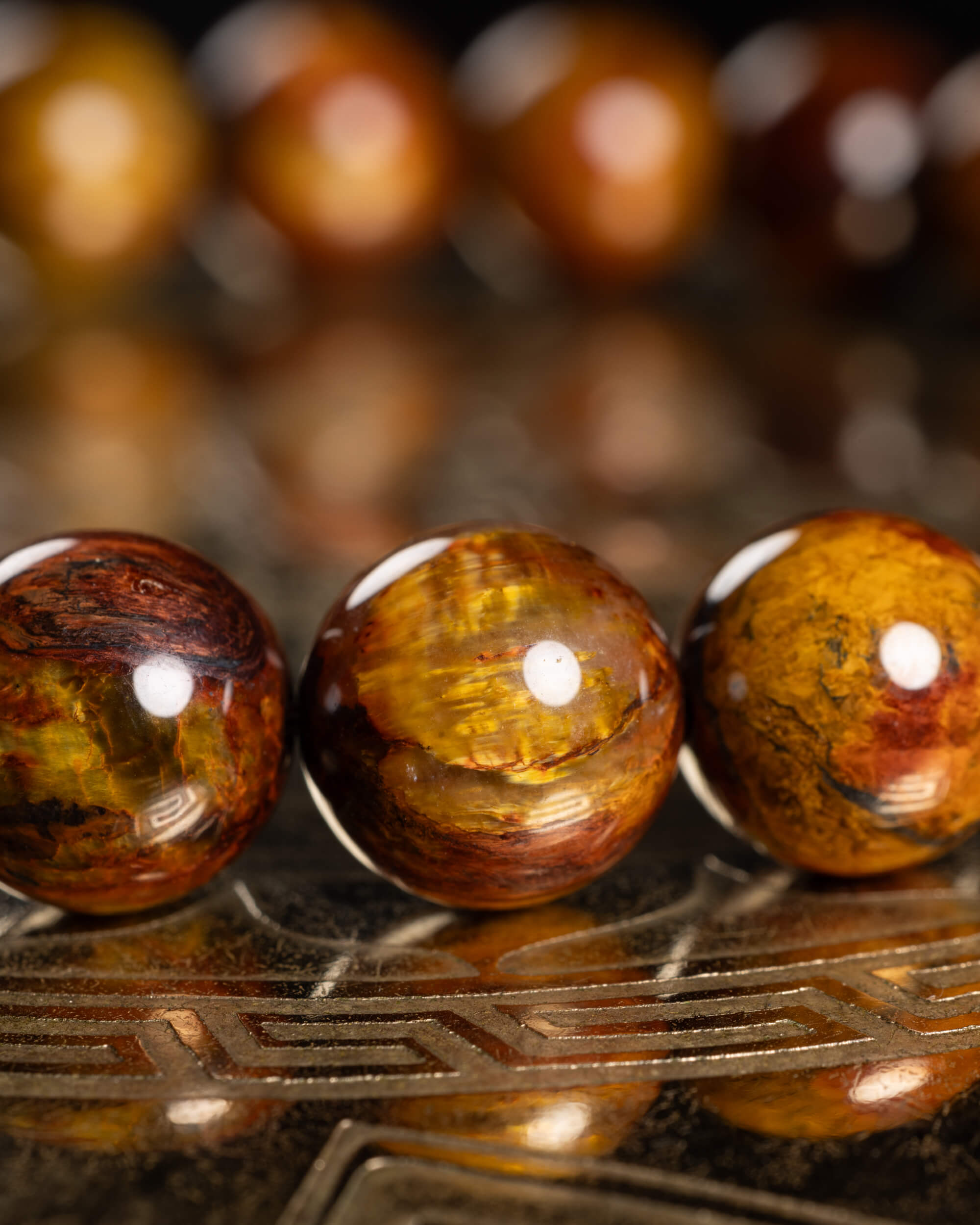 Pulsera de Pietersita de Namibia 9 mm - Visión y Expansión