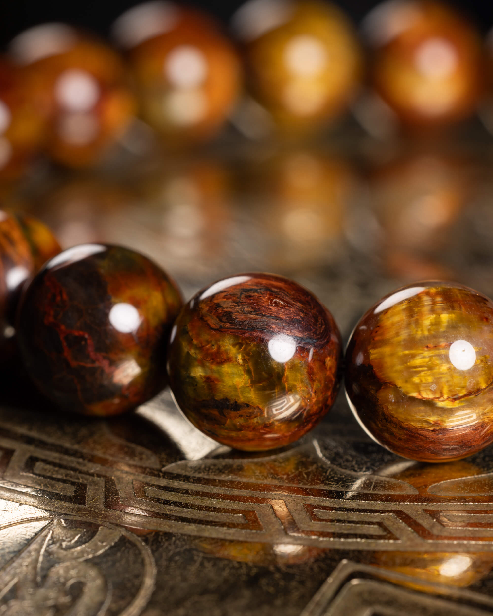 Pulsera de Pietersita de Namibia 9 mm - Visión y Expansión