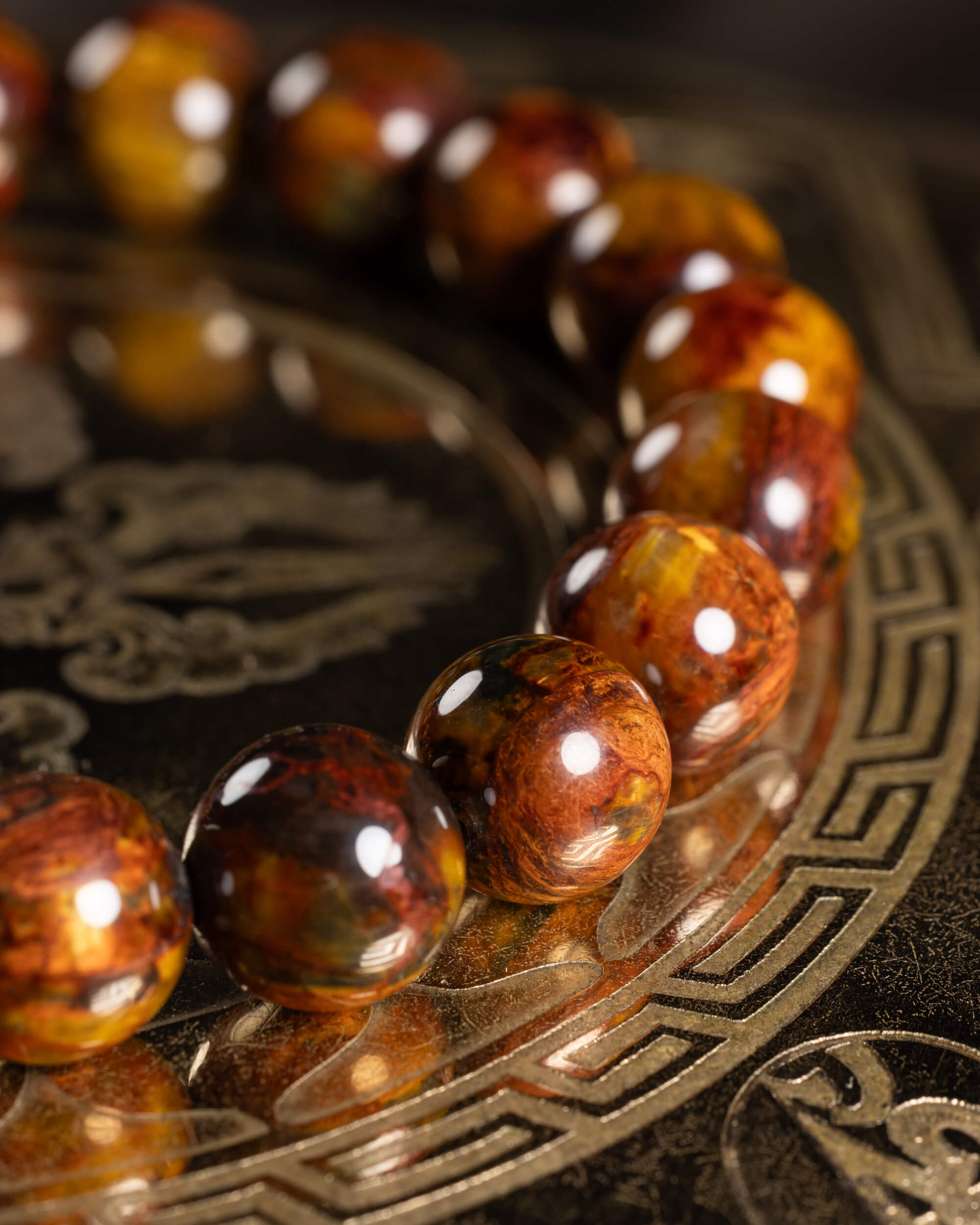 Pulsera de Pietersita de Namibia 8 mm - Visión Profunda y Poder