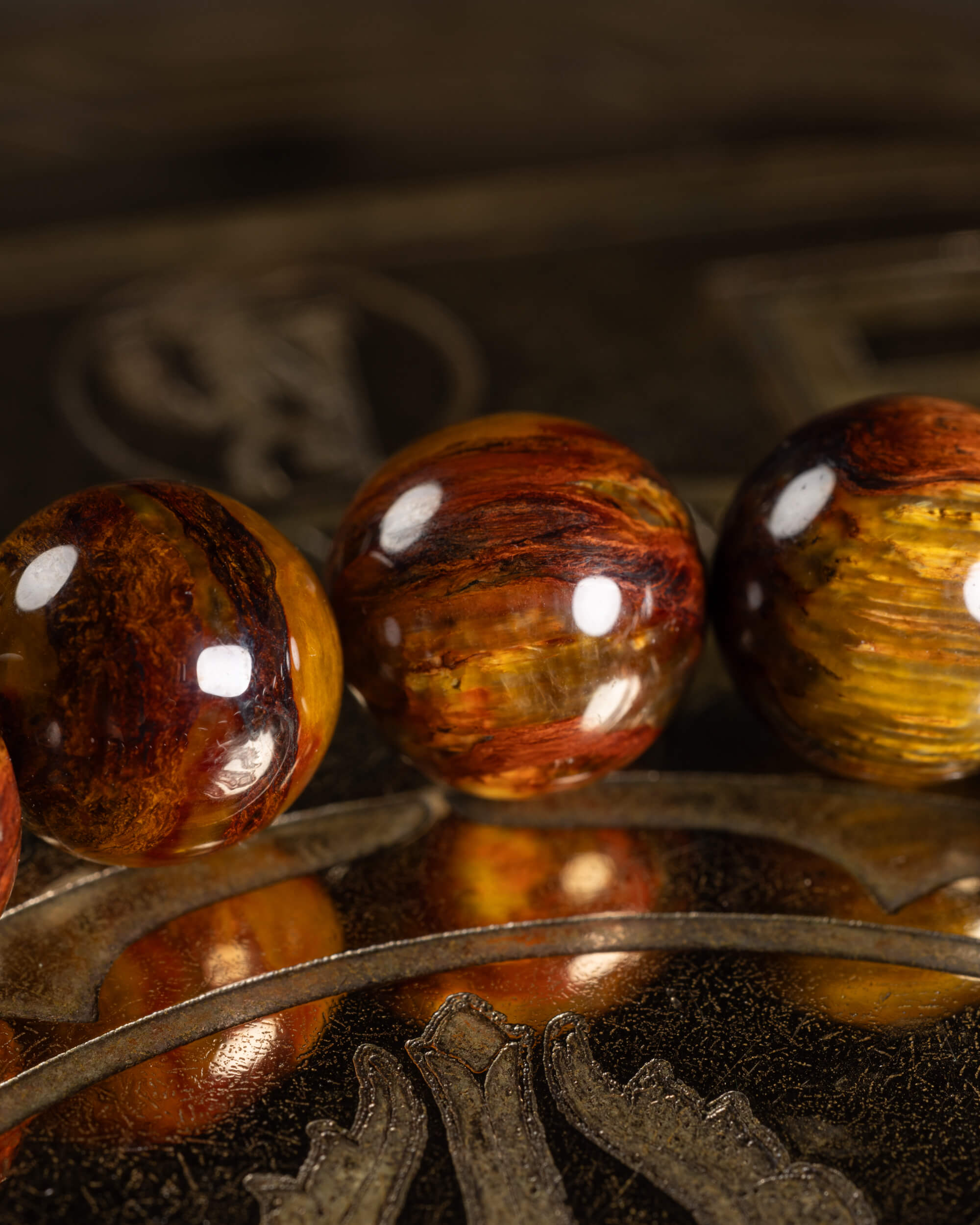 Pulsera de Pietersita de Namibia 8 mm - Visión Profunda y Poder